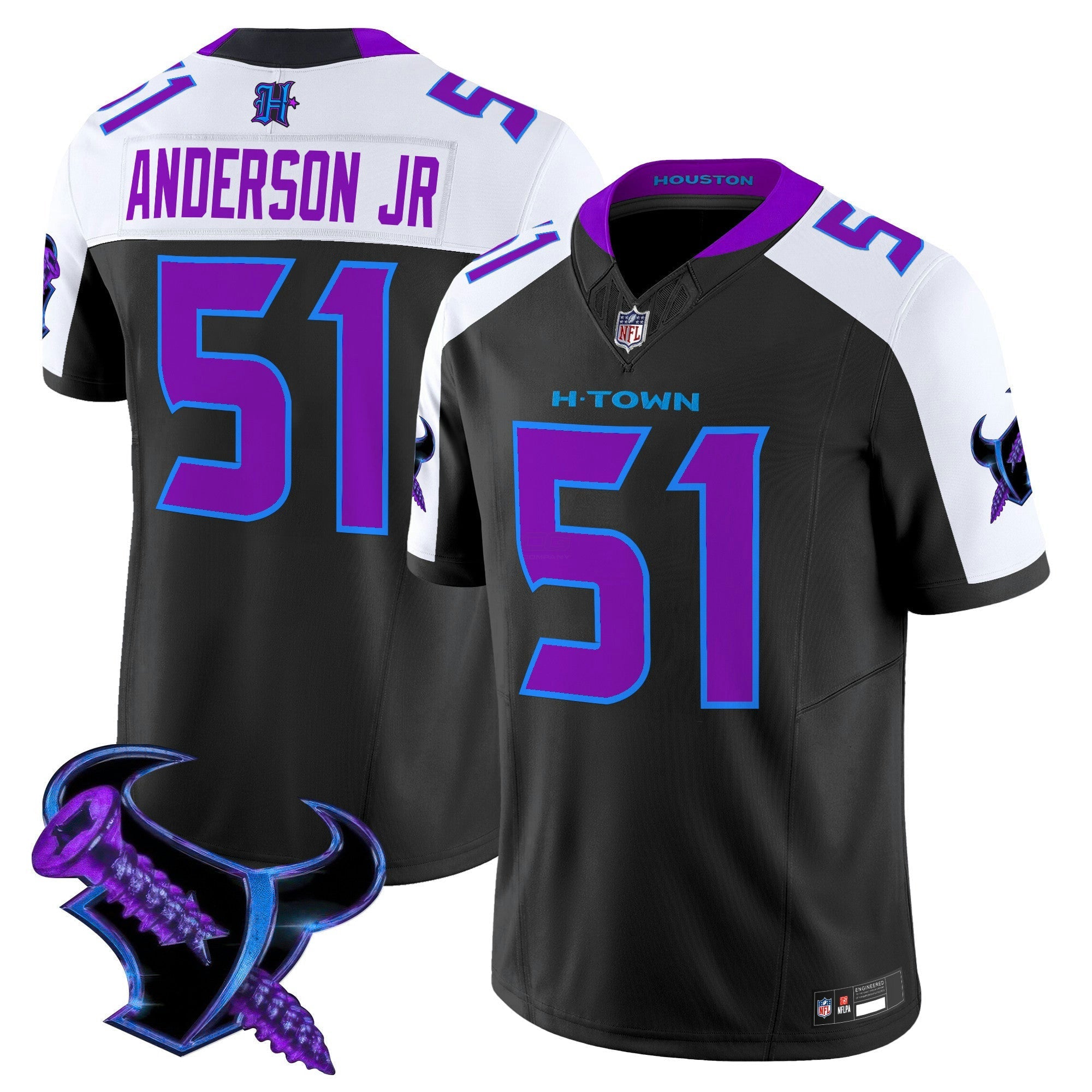 Camisa NFL Men’s Houston 2025 DJ Screw Vapor Limited Jersey