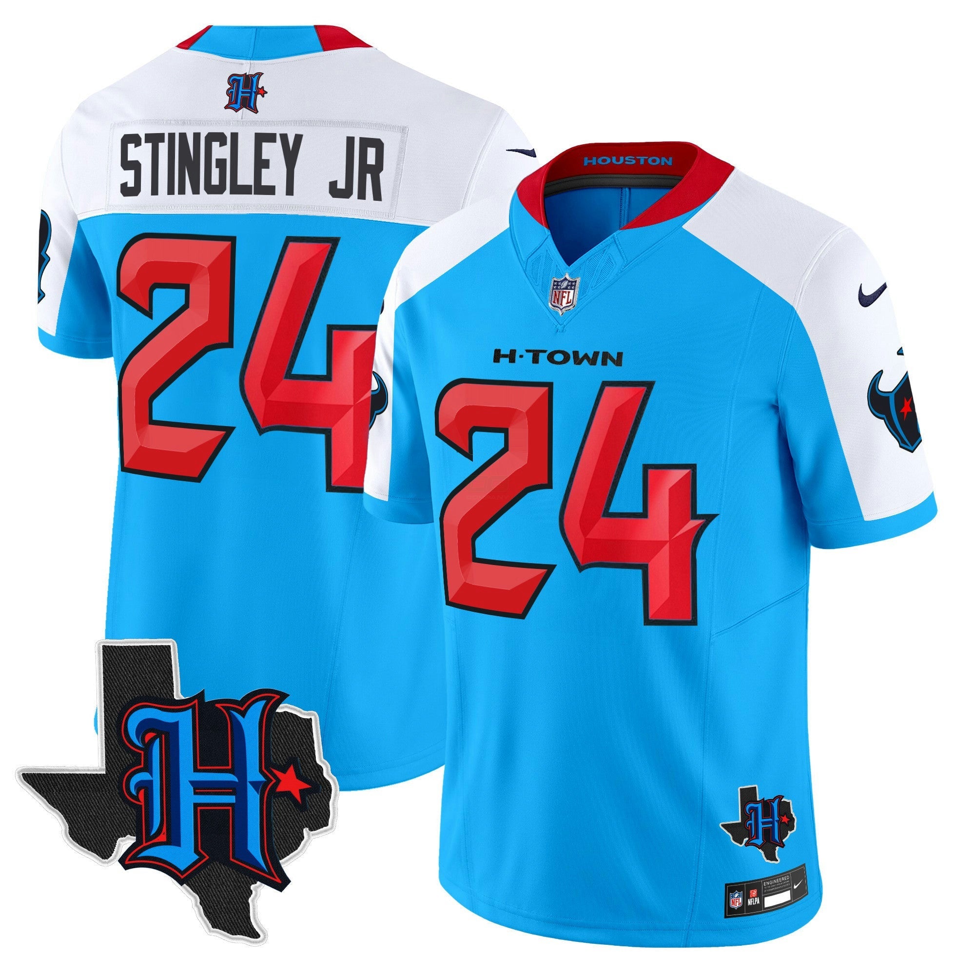 Camisa NFL Men’s Houston 2025 Texas Patch Vapor Limited Jersey V2