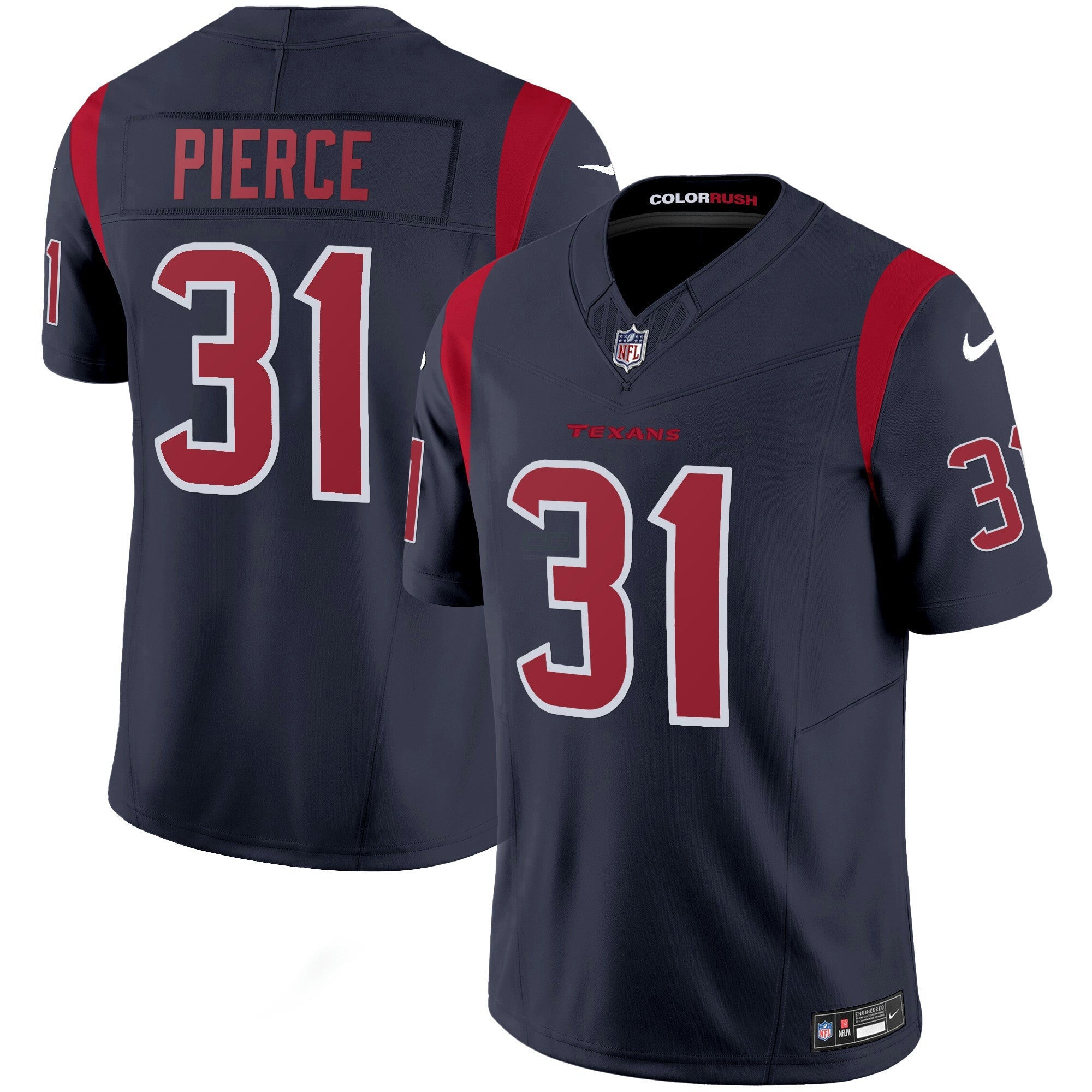 Camisa NFL Men’s Houston Color Rush Legend Vapor Jersey