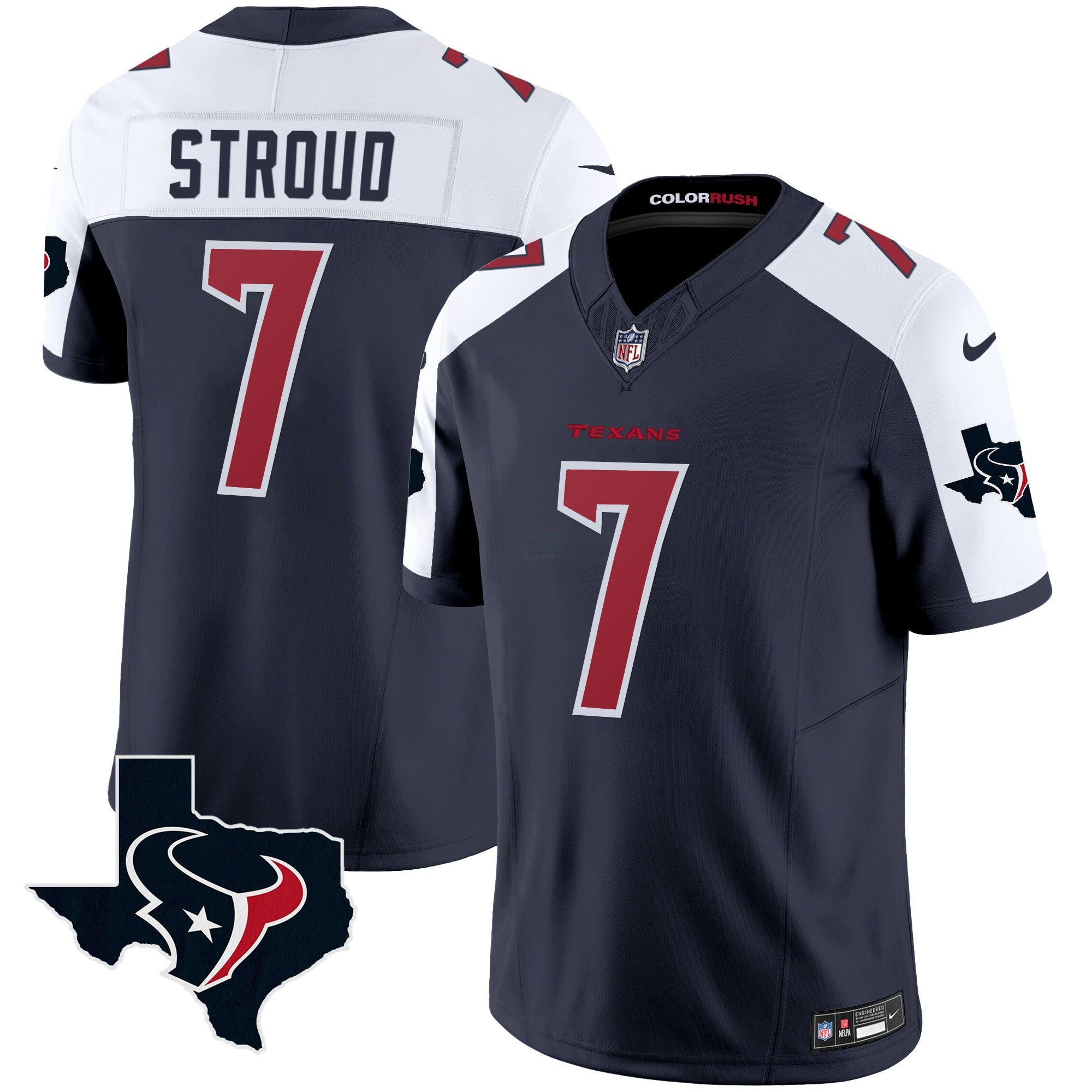 Camisa NFL Men’s Houston Color Rush Legend Vapor Jersey V2