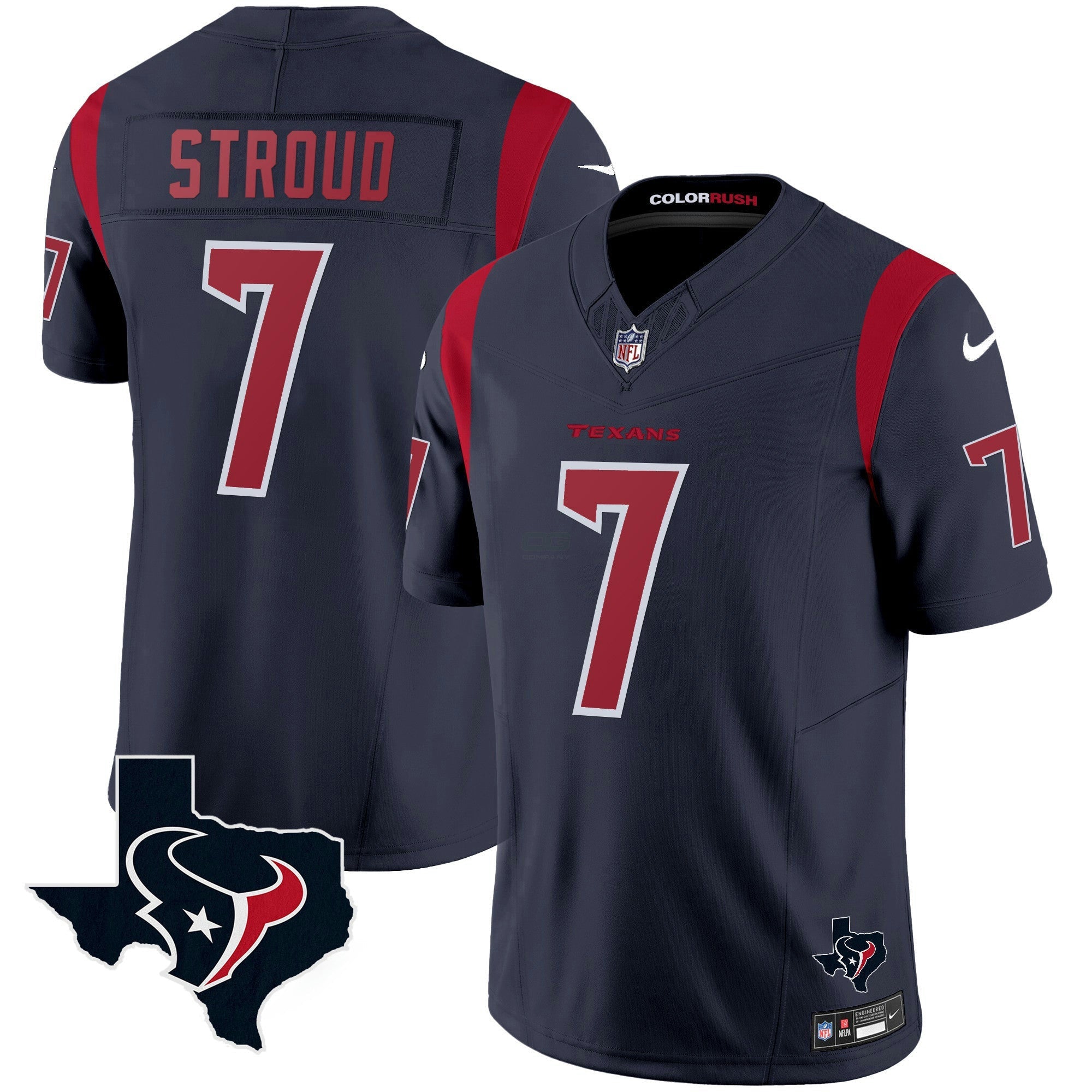 Camisa NFL Men’s Houston Color Rush Legend Vapor Jersey V2