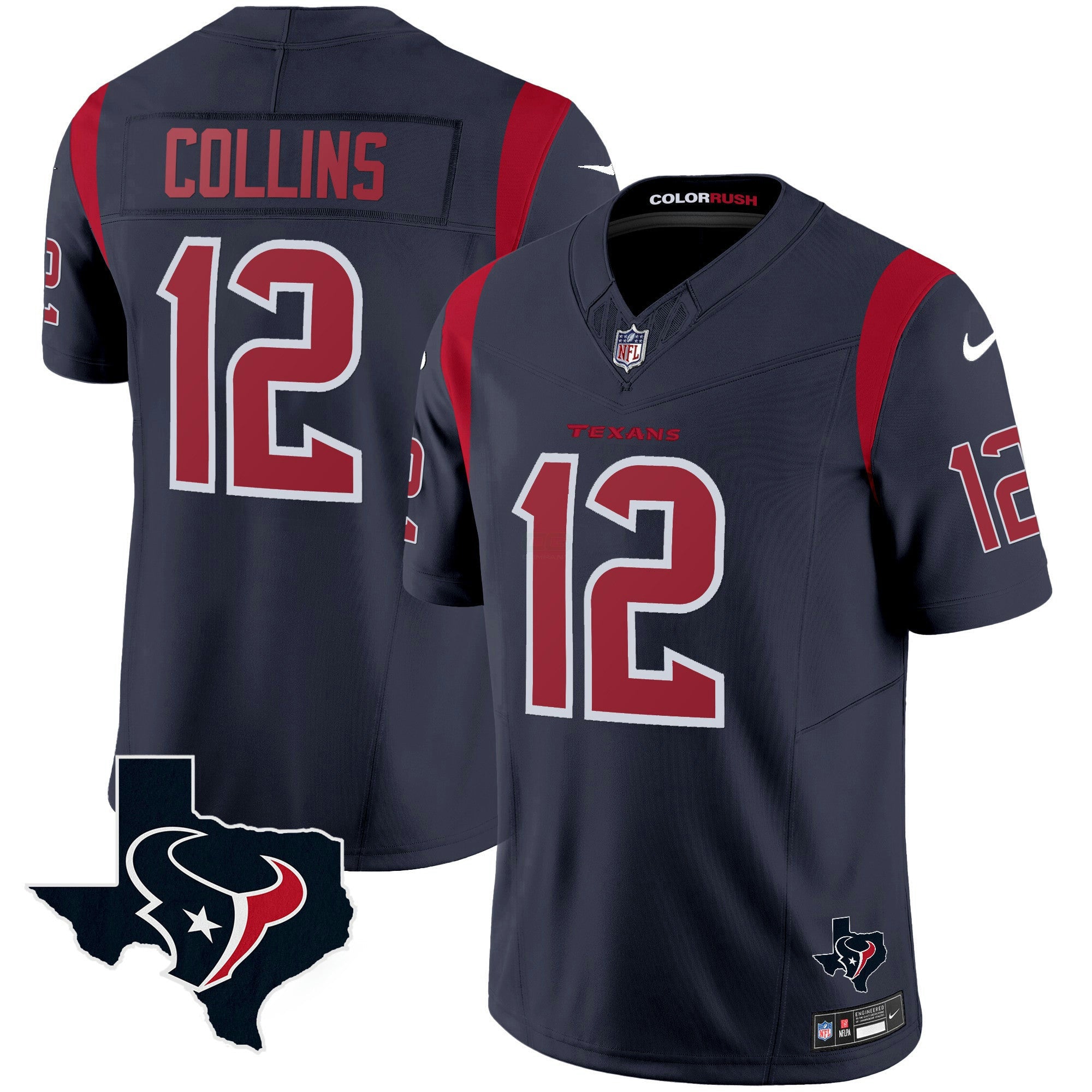 Camisa NFL Men’s Houston Color Rush Legend Vapor Jersey V2