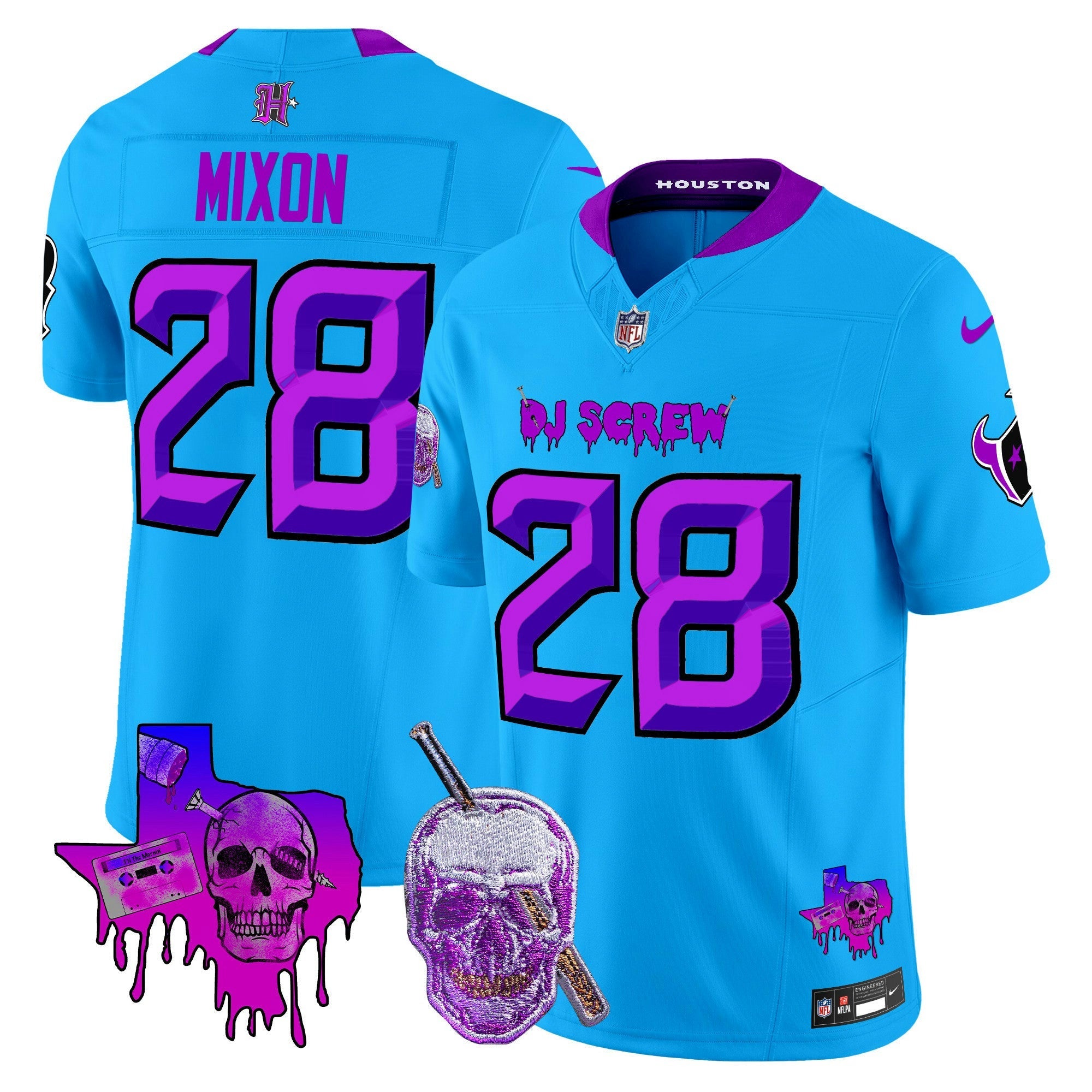 Camisa NFL Men’s Houston DJ Screw Vapor Limited Jersey