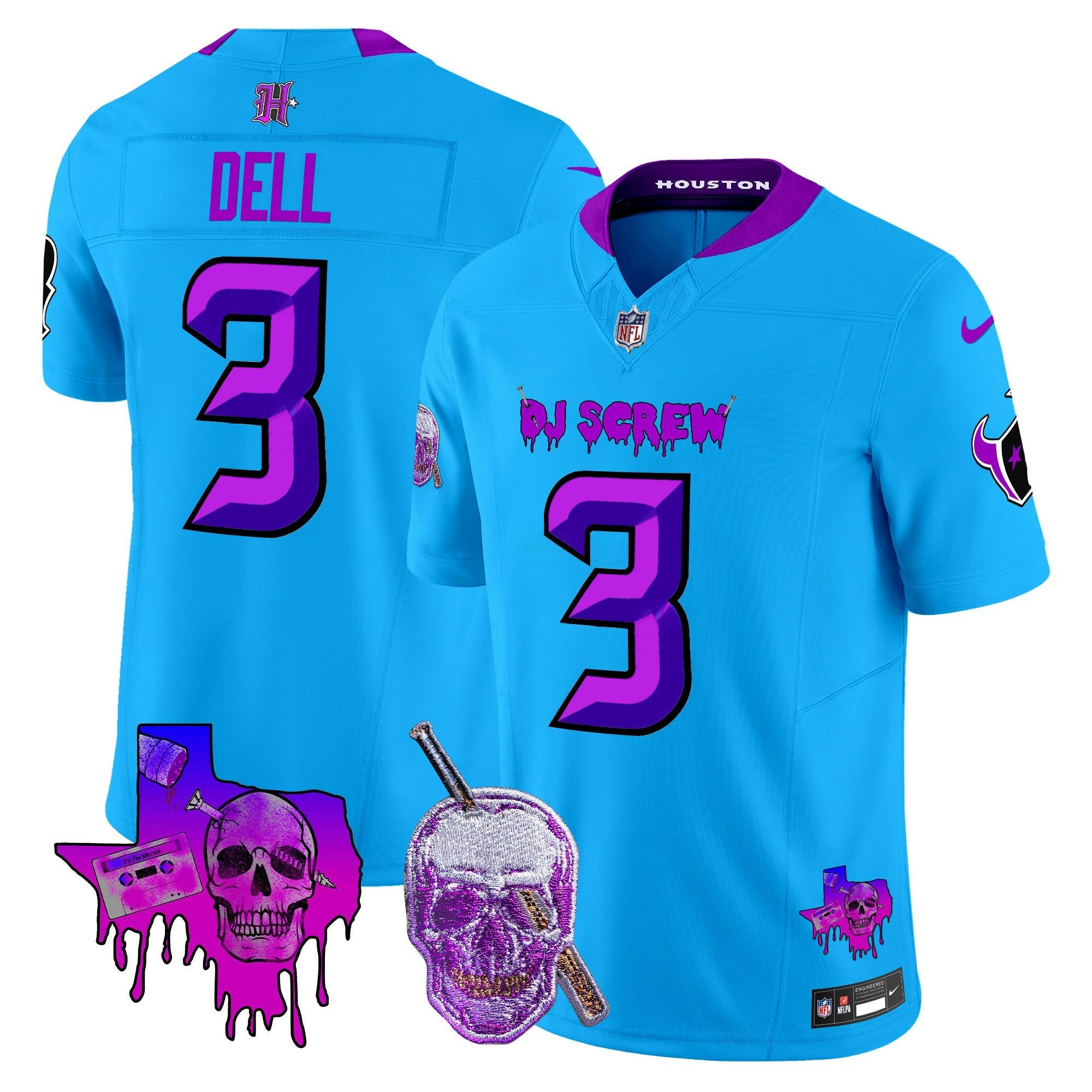 Camisa NFL Men’s Houston DJ Screw Vapor Limited Jersey