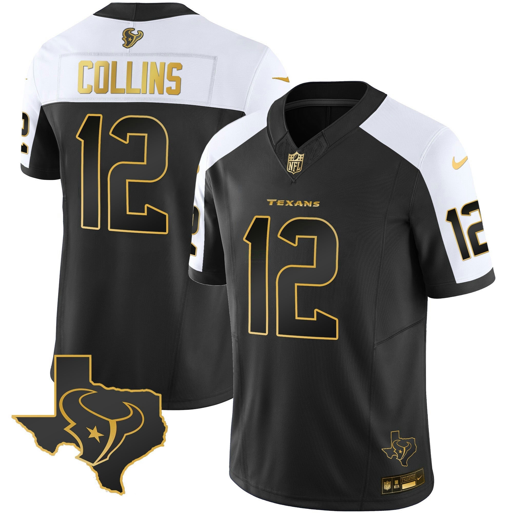 Camisa NFL Men’s Houston Gold Vapor Limited Jersey