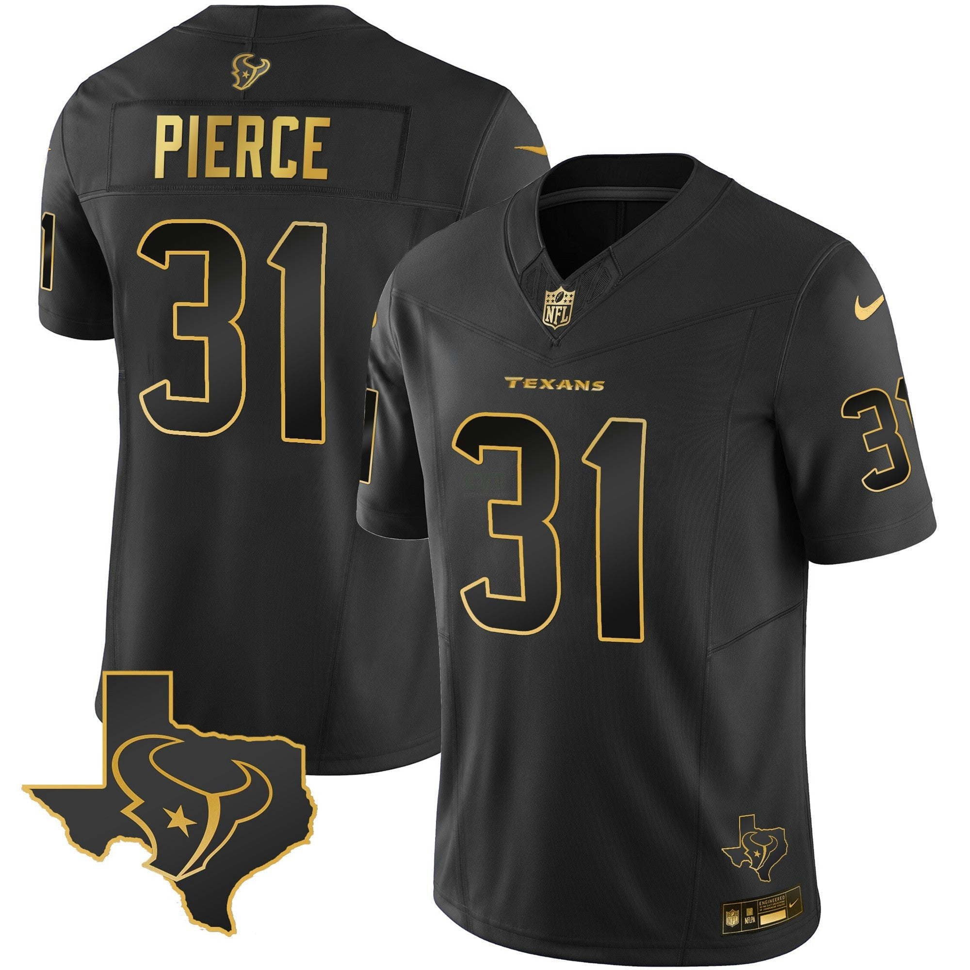 Camisa NFL Men’s Houston Gold Vapor Limited Jersey