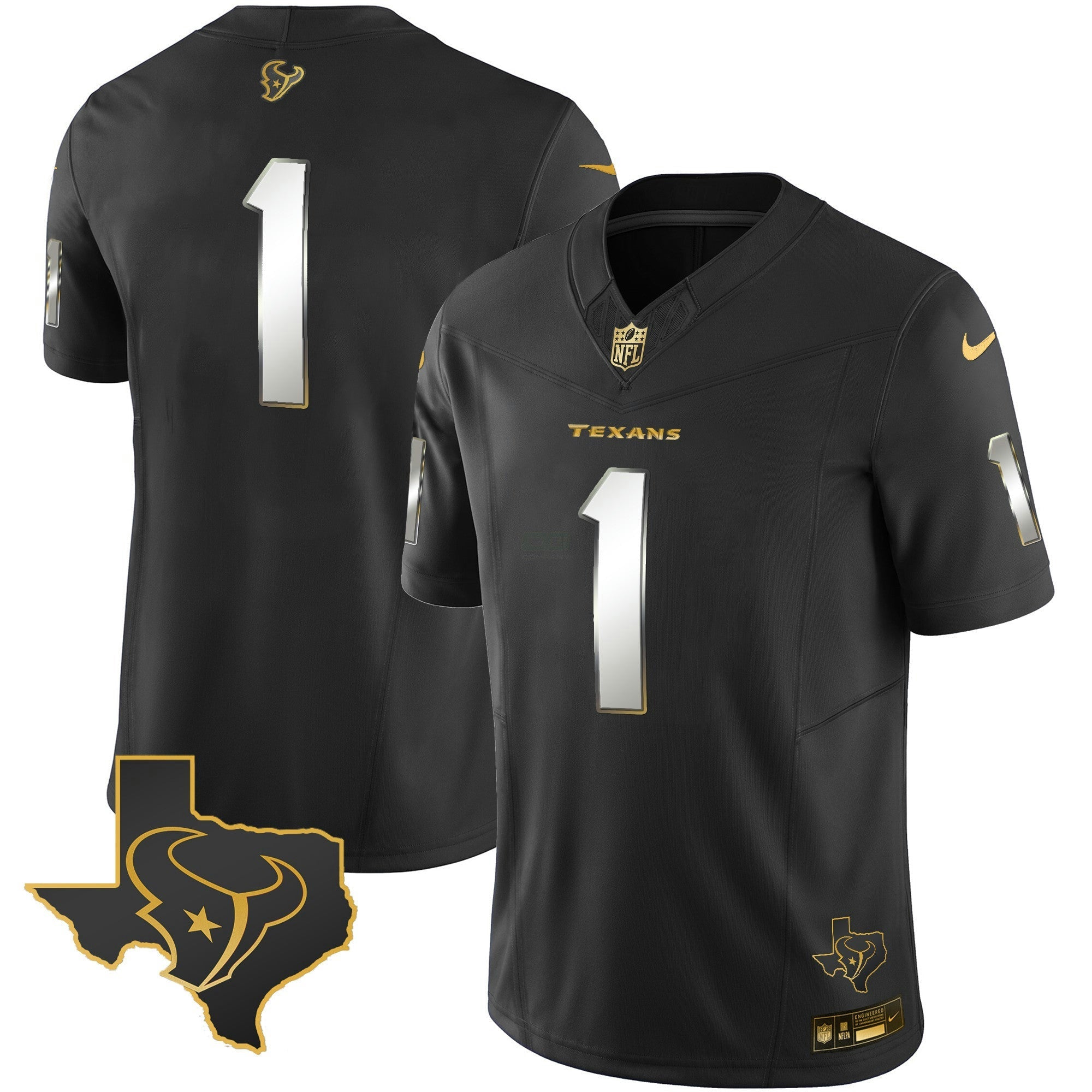 Camisa NFL Men’s Houston Gold Vapor Limited Jersey