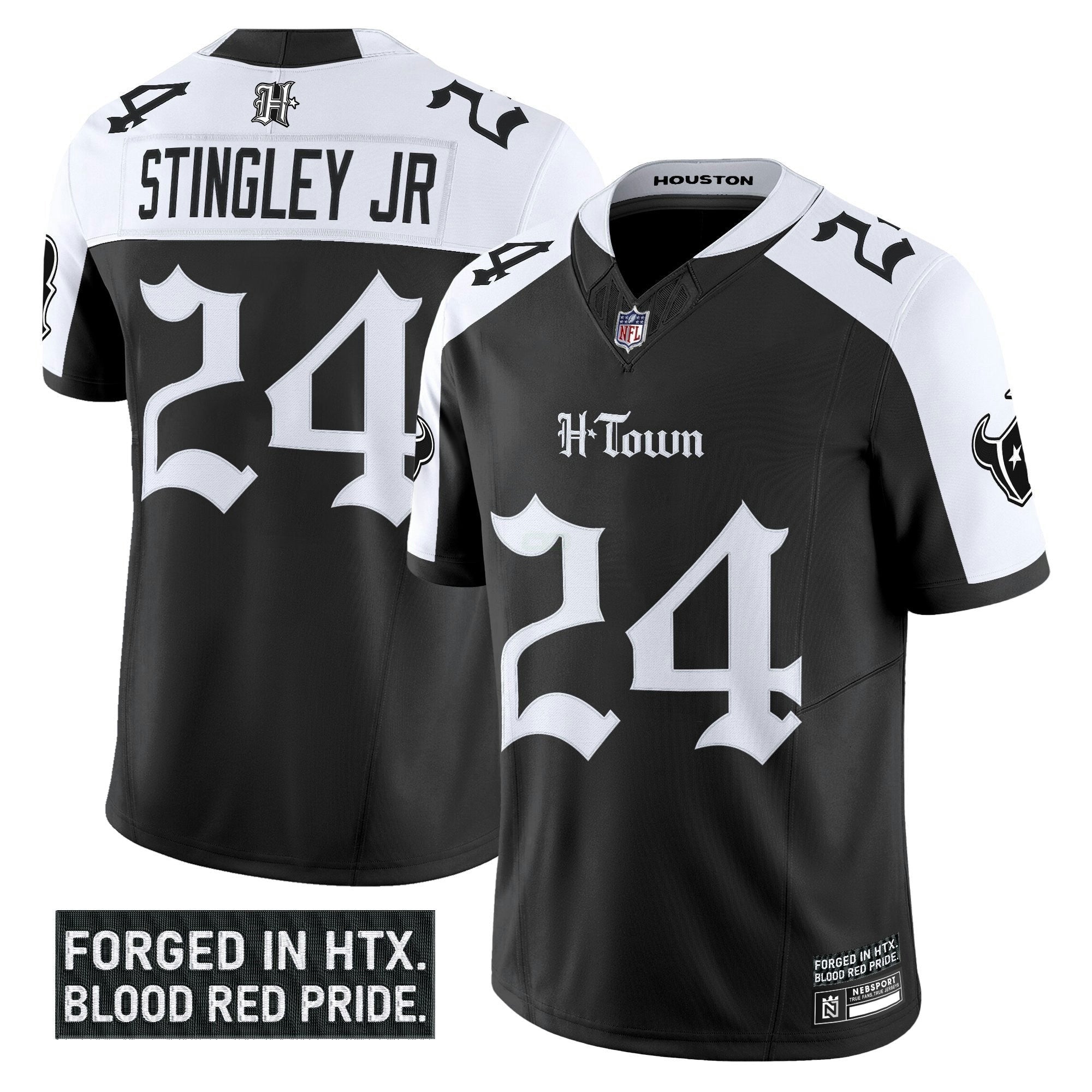 Camisa NFL Men’s Houston ‘Gothic Lone Star Shadows Edition’ Vapor Limited Jersey