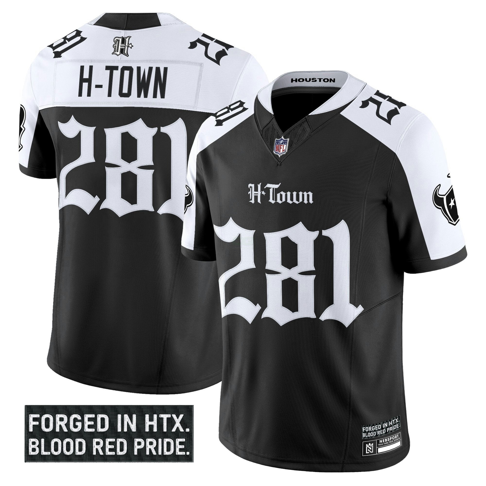 Camisa NFL Men’s Houston ‘Gothic Lone Star Shadows Edition’ Vapor Limited Jersey