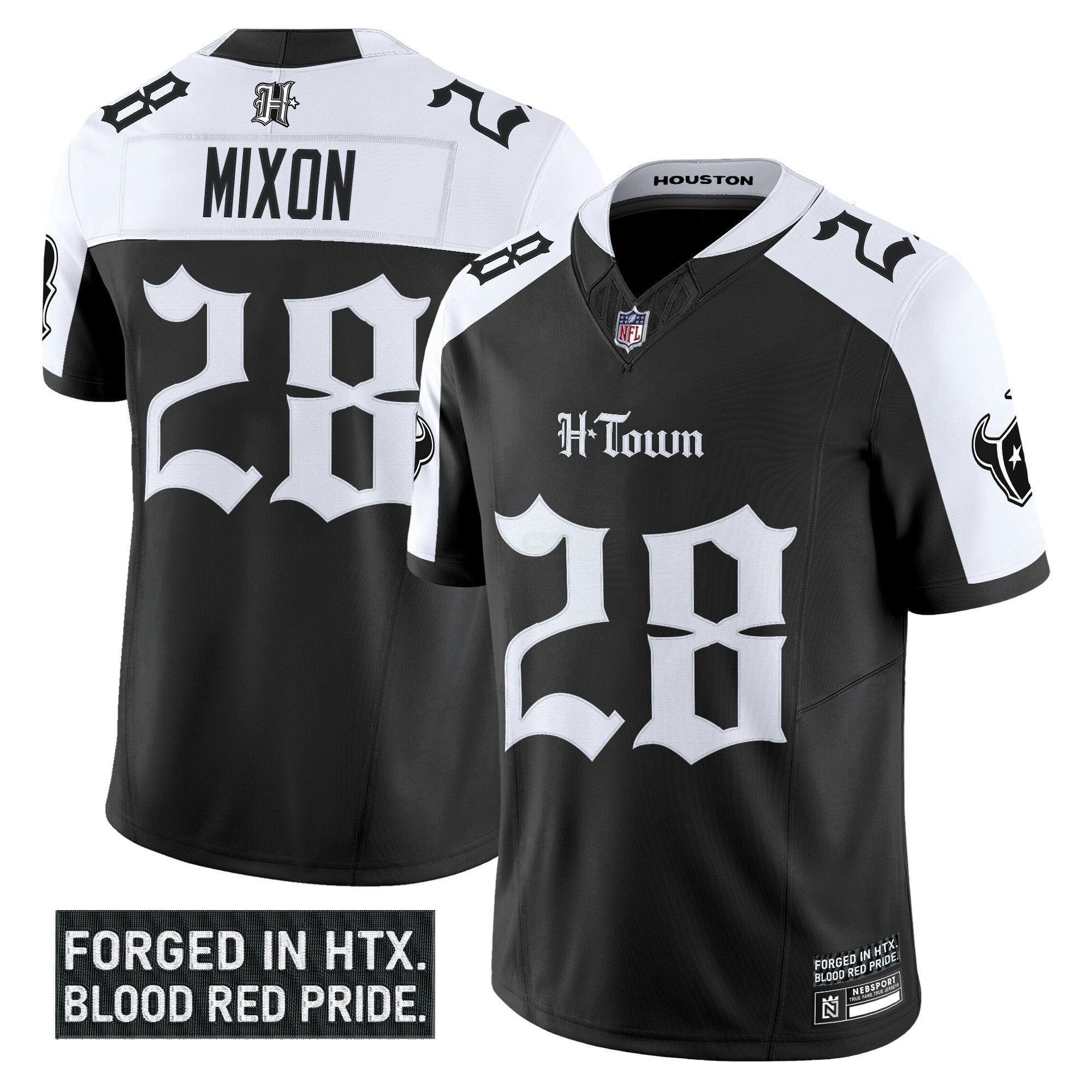 Camisa NFL Men’s Houston ‘Gothic Lone Star Shadows Edition’ Vapor Limited Jersey