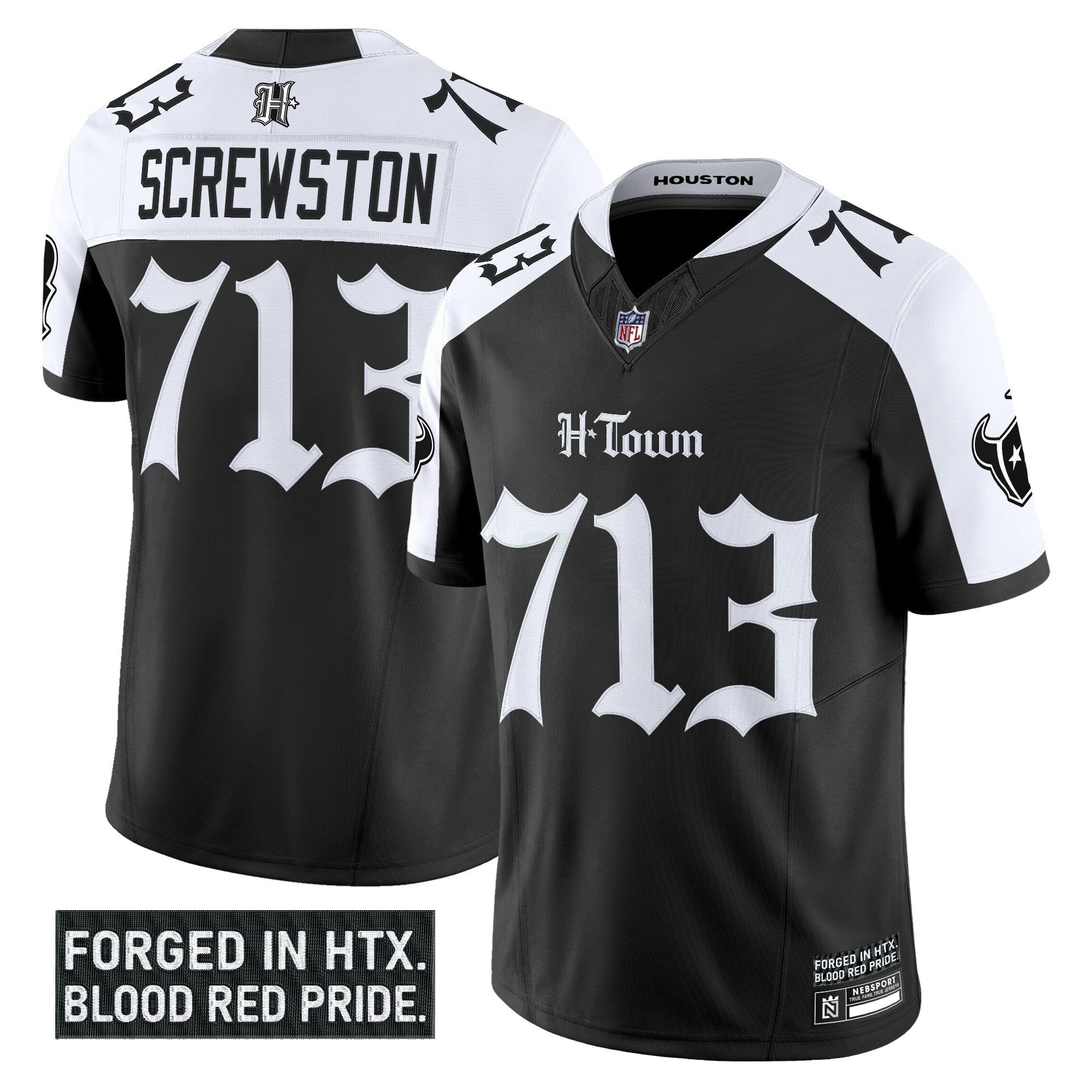 Camisa NFL Men’s Houston ‘Gothic Lone Star Shadows Edition’ Vapor Limited Jersey