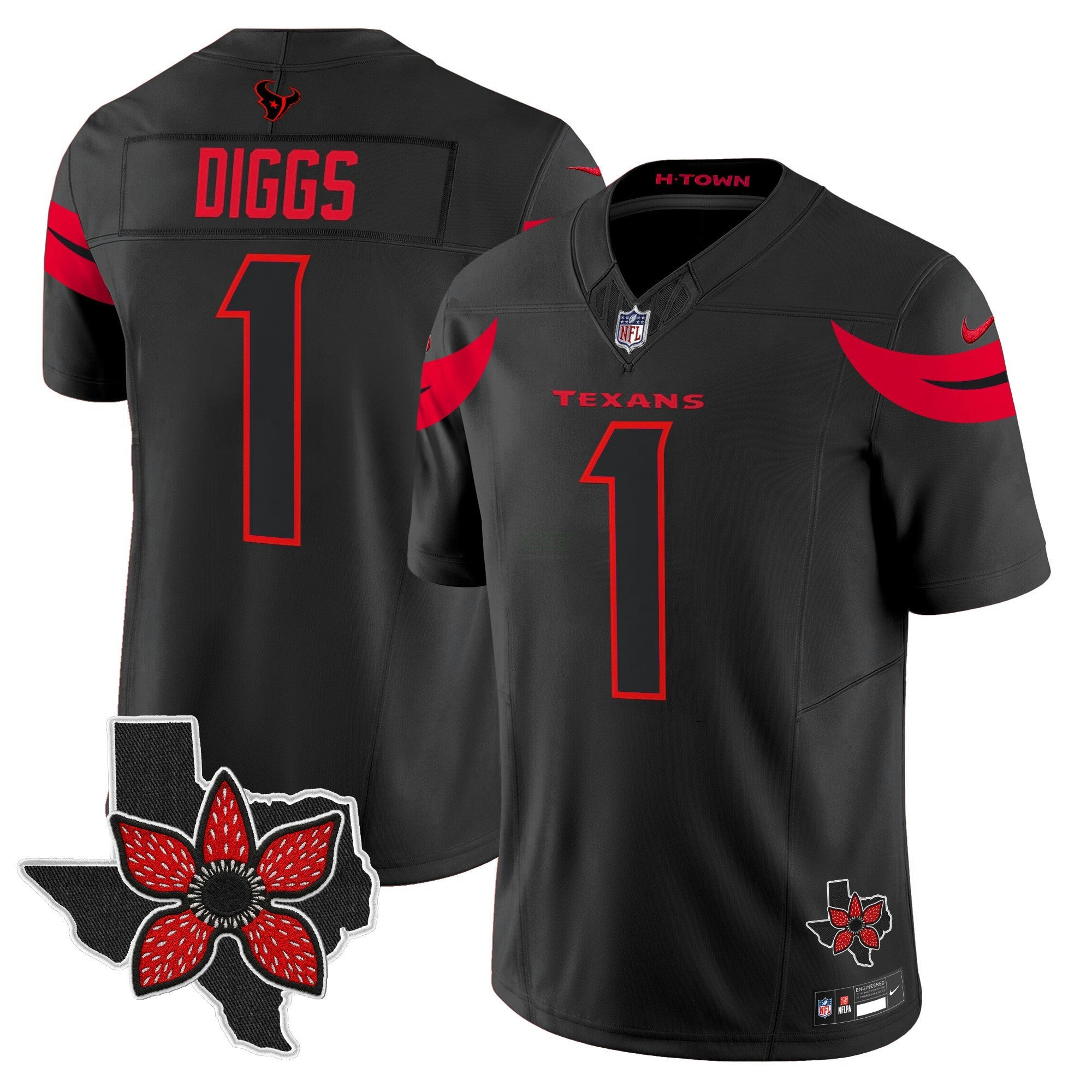 Camisa NFL Men’s Houston ‘Stranger Things Edition’ Vapor Limited Jersey