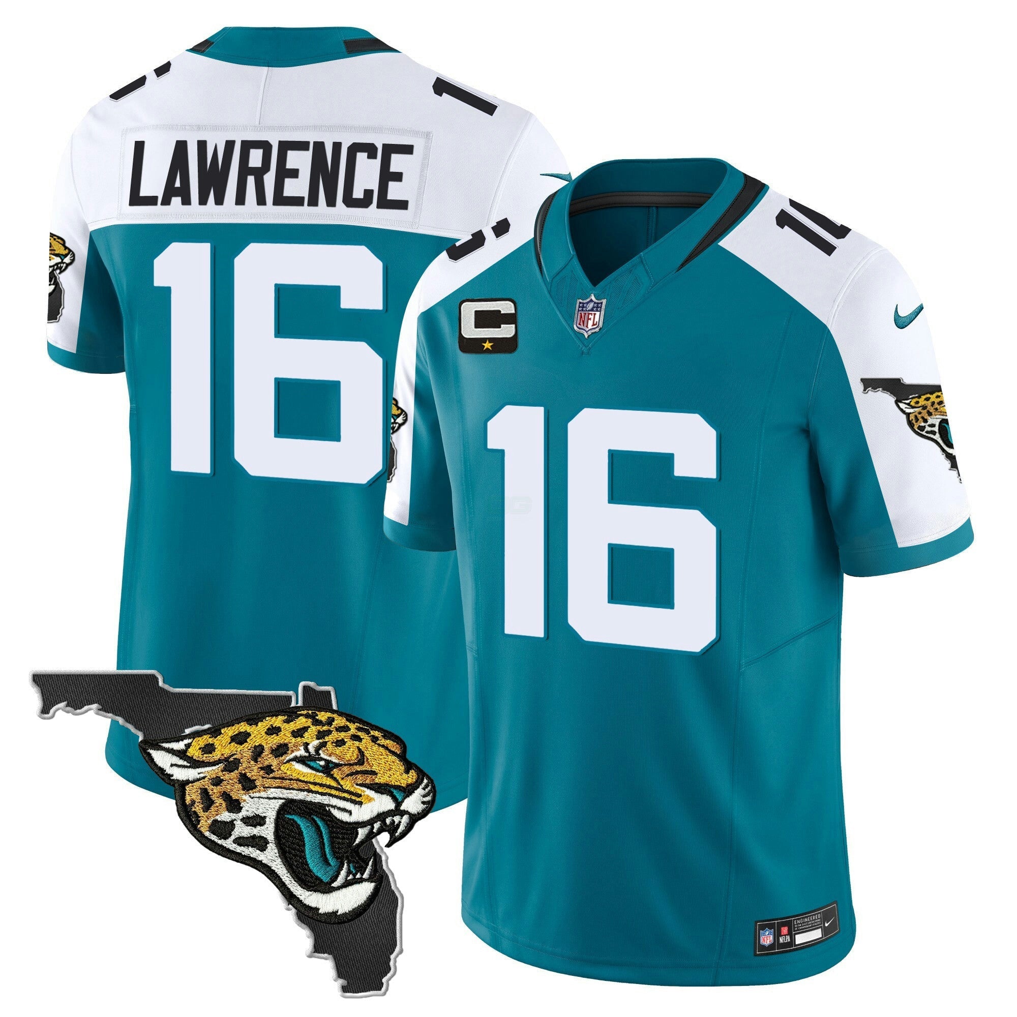 Camisa NFL Men’s Jacksonville Florida Patch Vapor Jersey