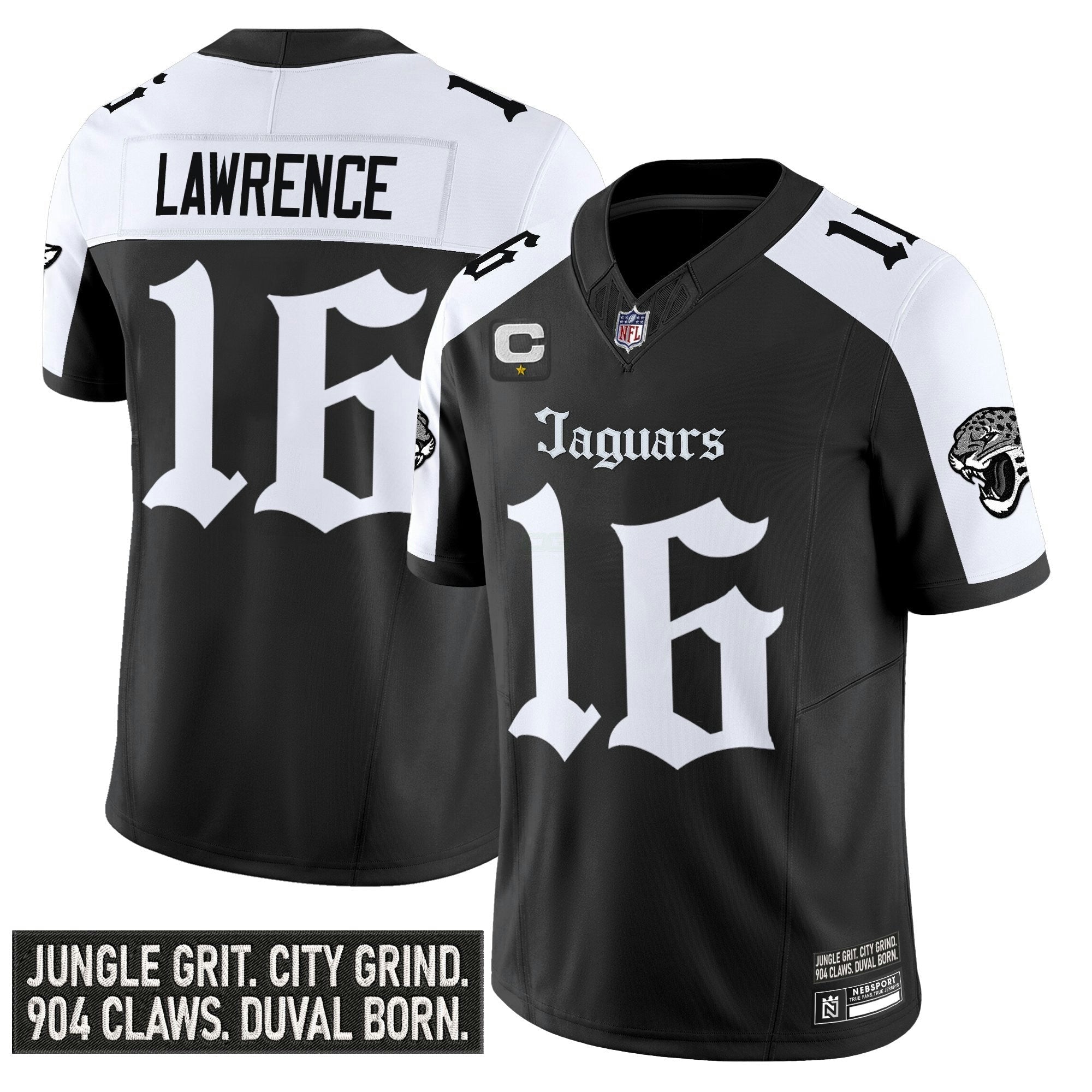Camisa NFL Men’s Jacksonville ‘Gothic Duvall Shadows Edition’ Vapor Jersey