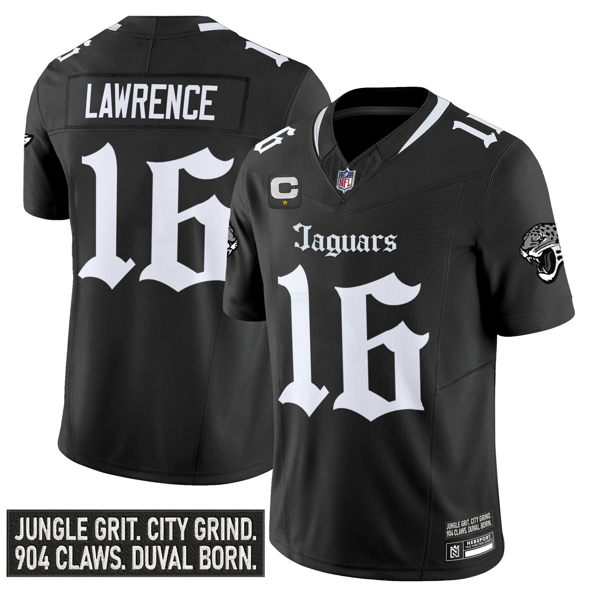 Camisa NFL Men’s Jacksonville ‘Gothic Duvall Shadows Edition’ Vapor Jersey