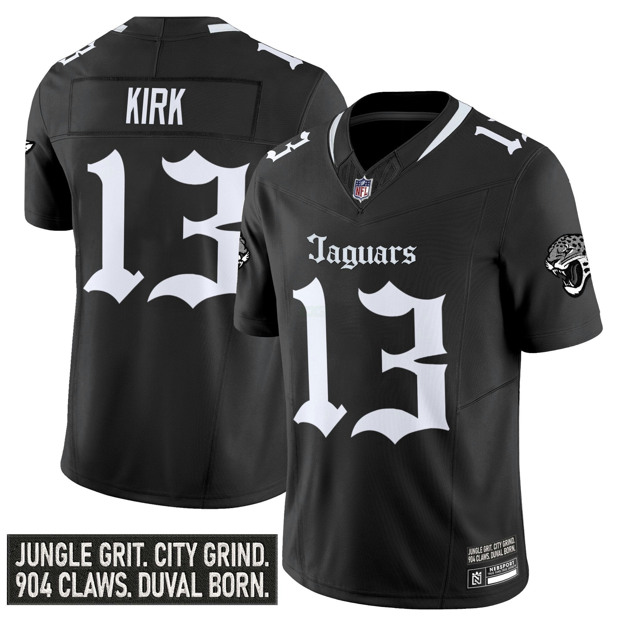 Camisa NFL Men’s Jacksonville ‘Gothic Duvall Shadows Edition’ Vapor Jersey