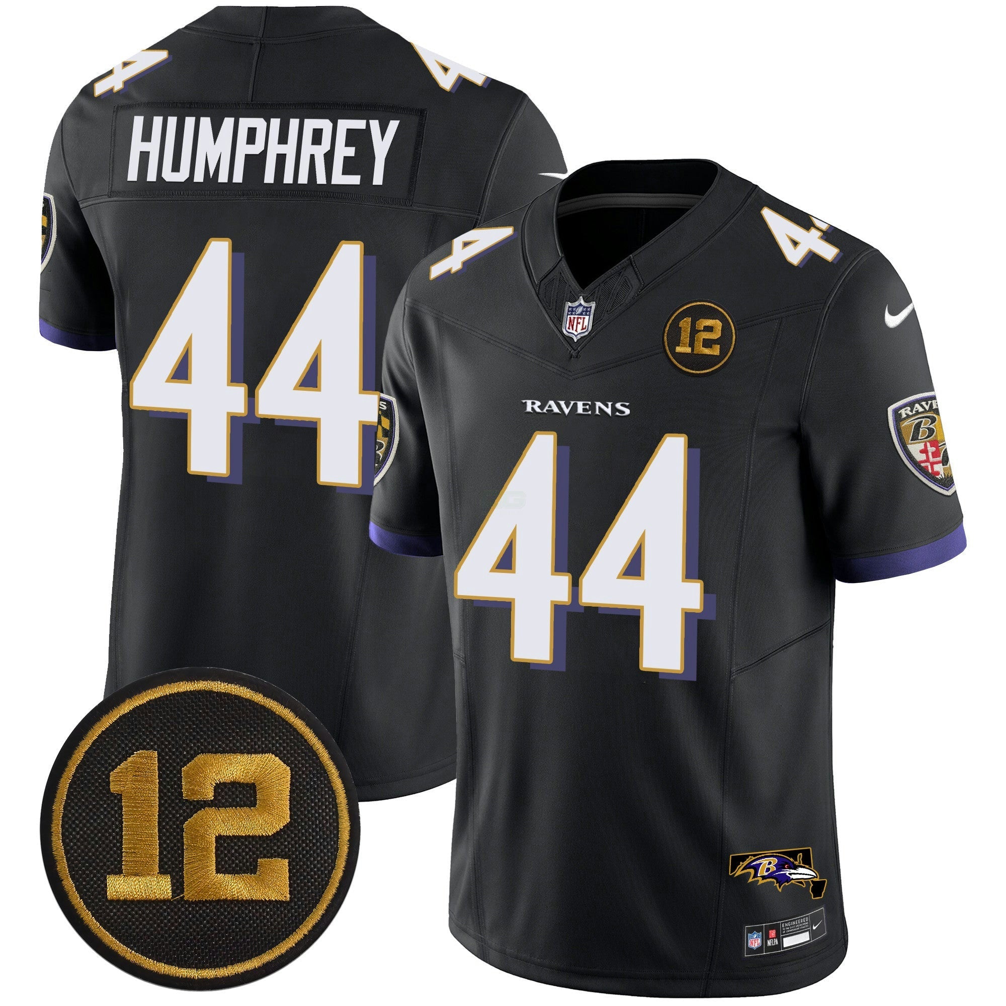 Camisa NFL Men’s Jacoby Jones Patch Vapor Limited Jersey