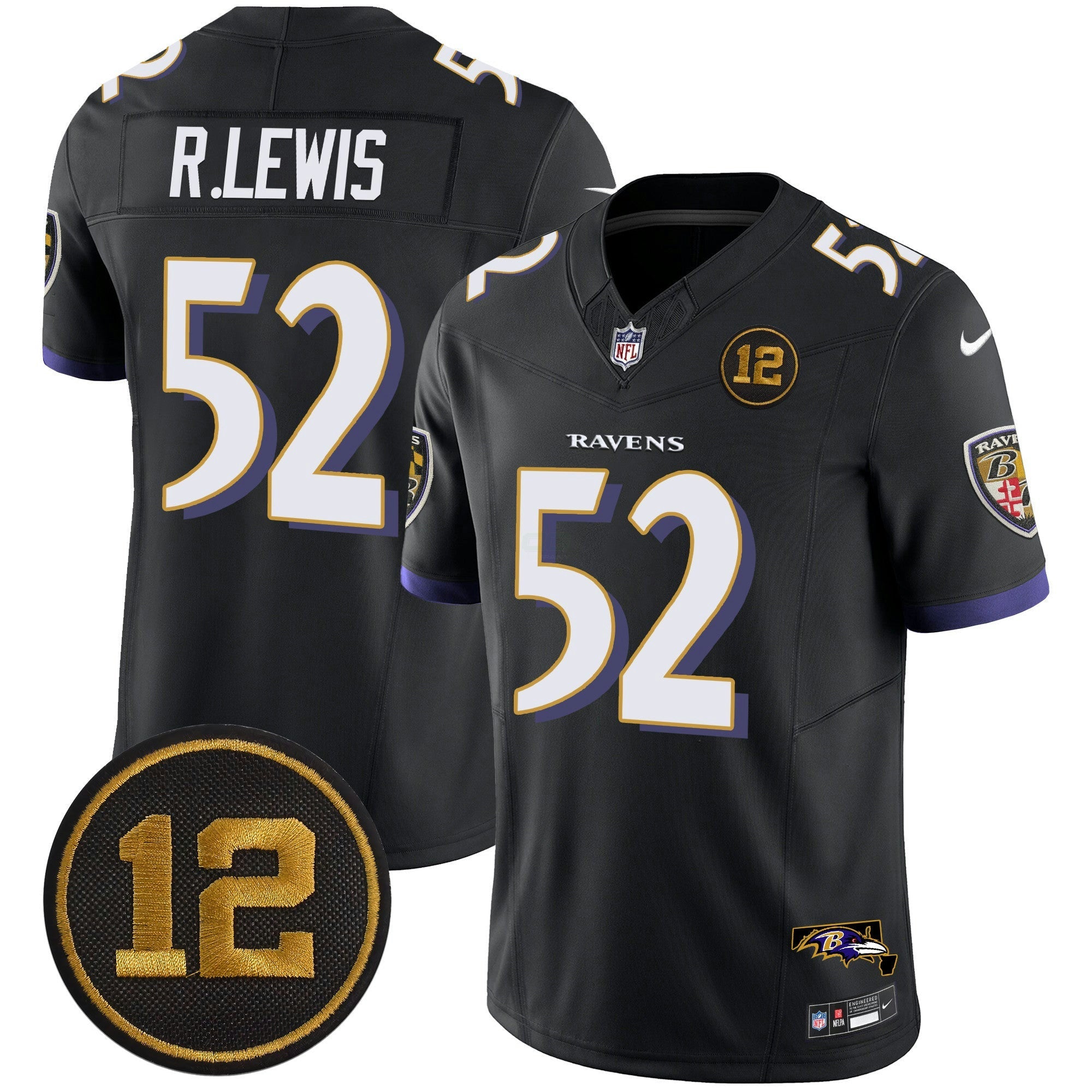 Camisa NFL Men’s Jacoby Jones Patch Vapor Limited Jersey