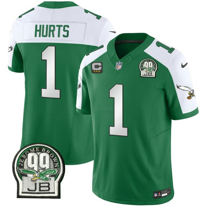 Camisa NFL Men’s Jerome Brown Patch Kelly Green Alternativa Jersey V2