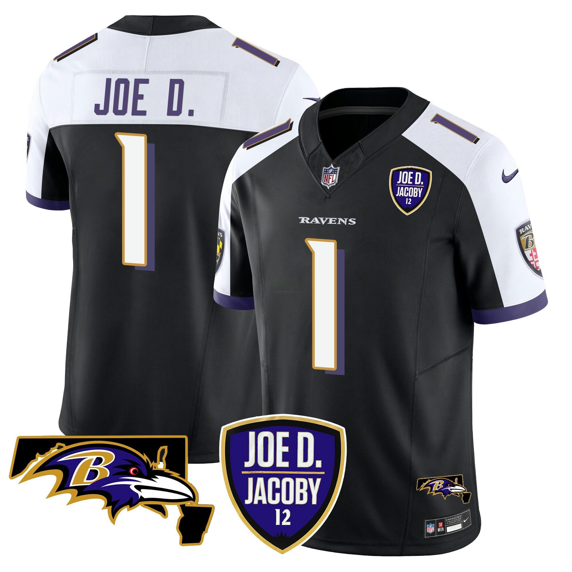 Camisa NFL Men’s Joe D & Jacoby Patch Vapor Limited Jersey