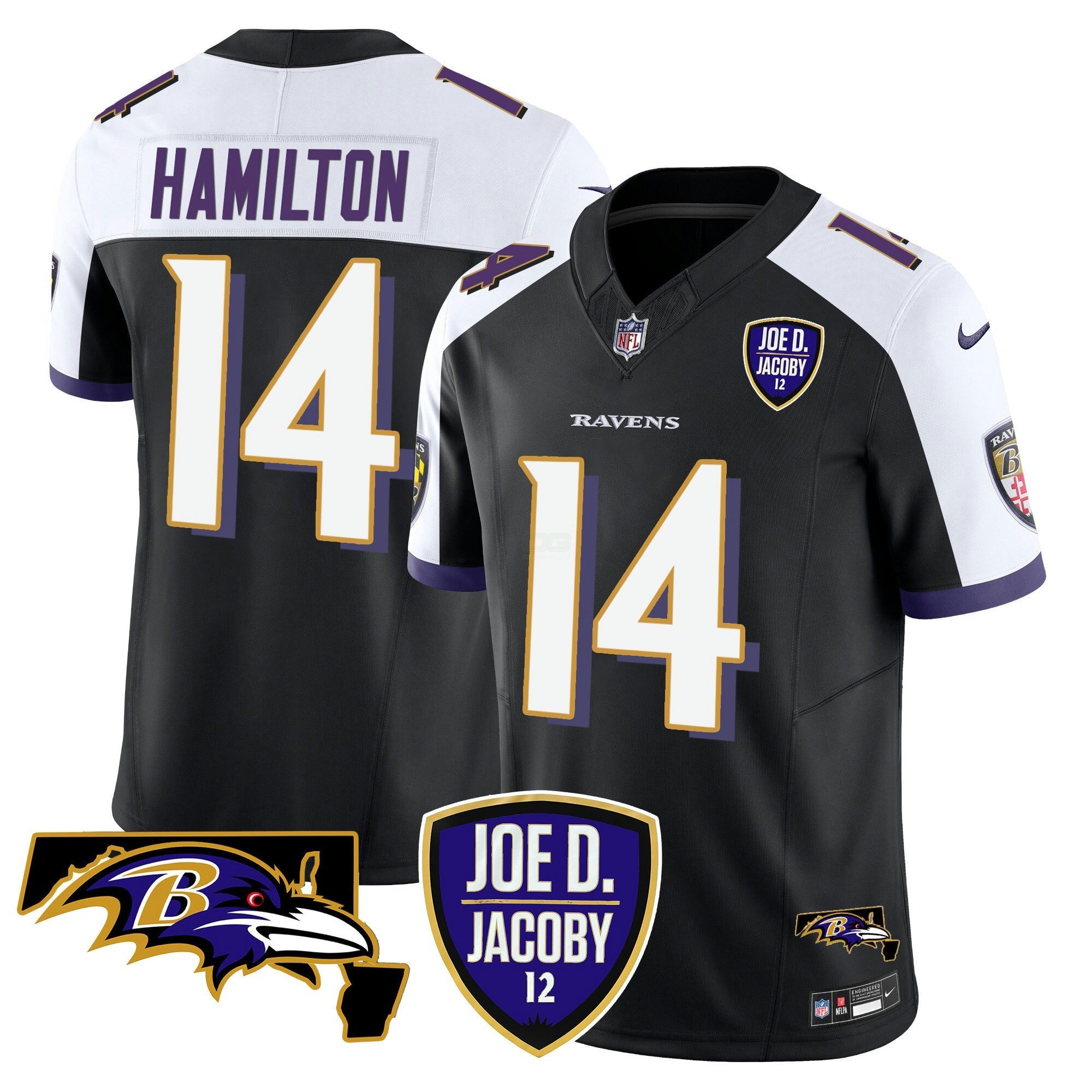 Camisa NFL Men’s Joe D & Jacoby Patch Vapor Limited Jersey