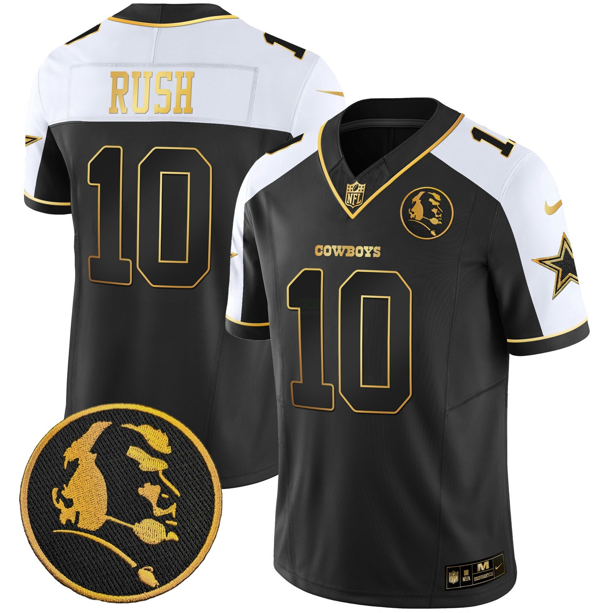 Camisa NFL Men’s John Madden Patch Dourada Vapor Jersey