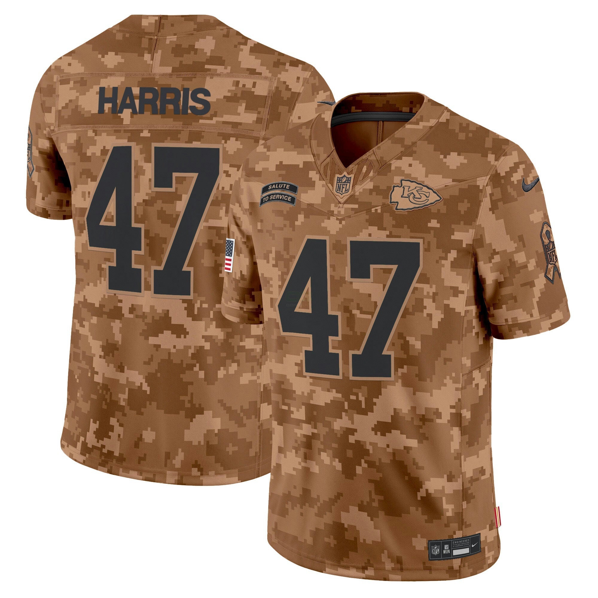 Camisa NFL Men’s Kansas City 2024 Salute to Service Vapor Limited Jersey – All stitched