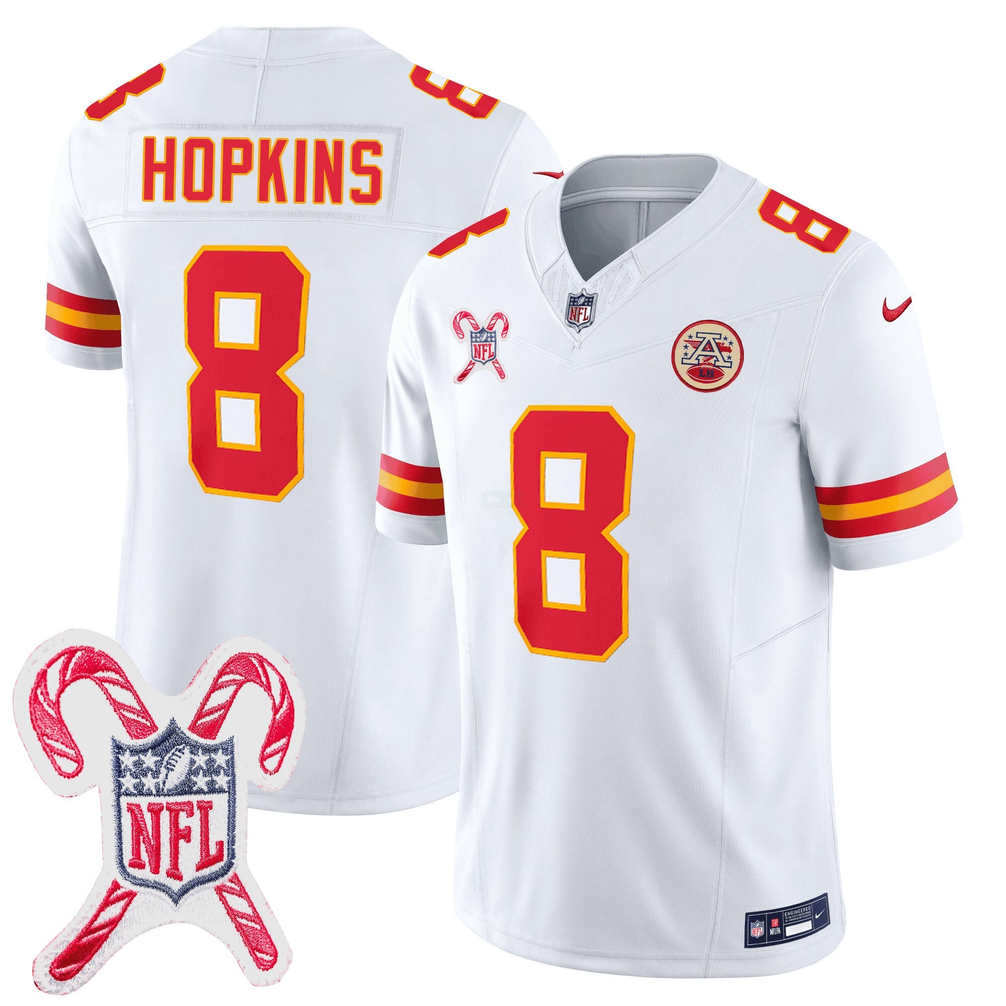 Camisa NFL Men’s Kansas City Christmas Patch Vapor Limited Jersey