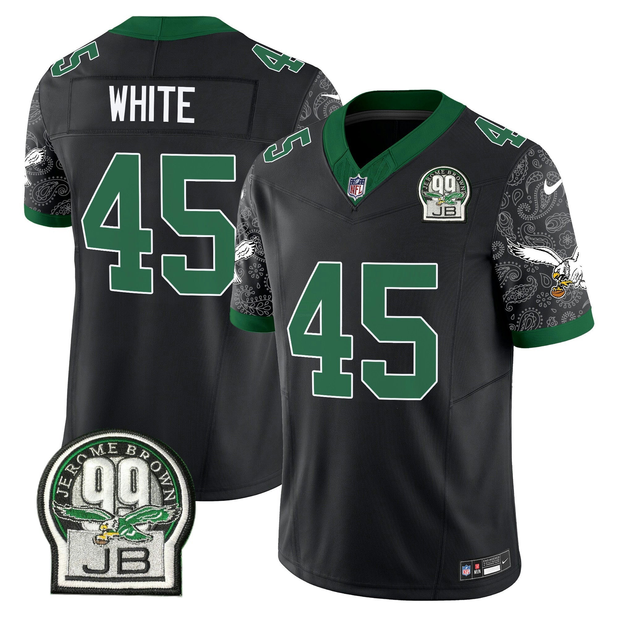 Camisa NFL Men’s Kelly Green Vapor Limited Jersey V4