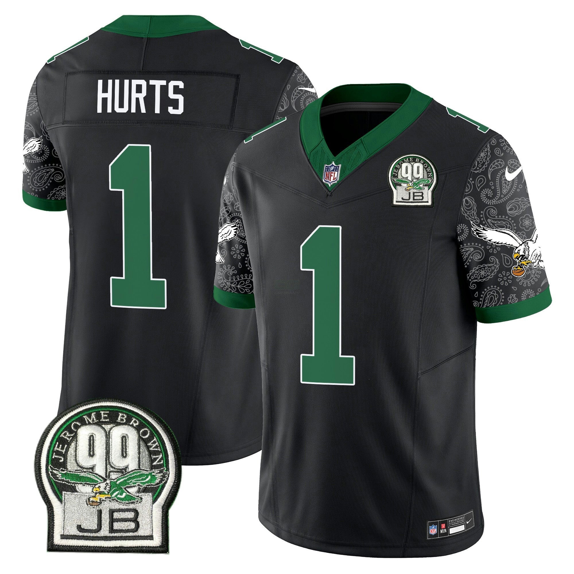Camisa NFL Men’s Kelly Green Vapor Limited Jersey V4