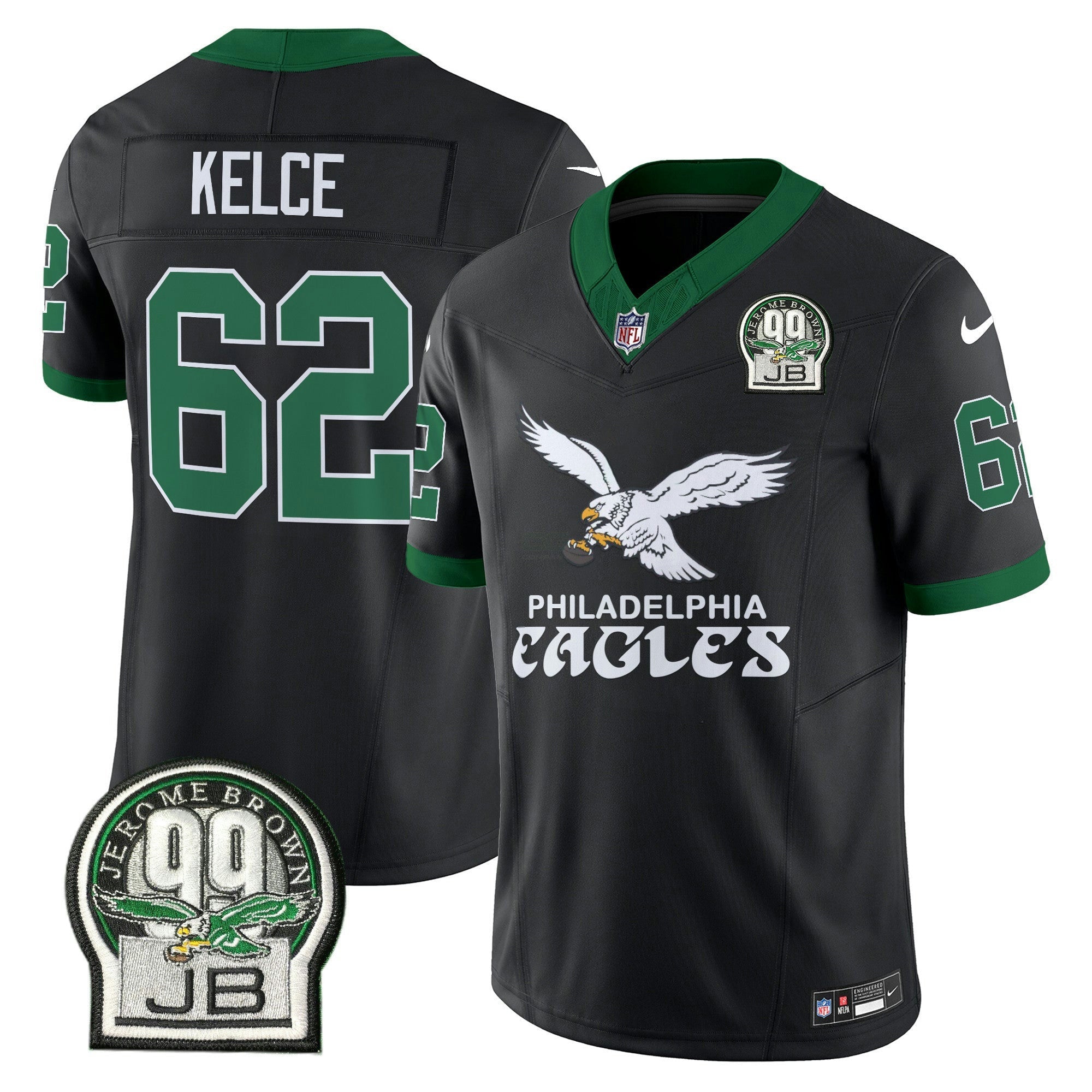 Camisa NFL Men’s Kelly Green Vapor Limited Jersey V5