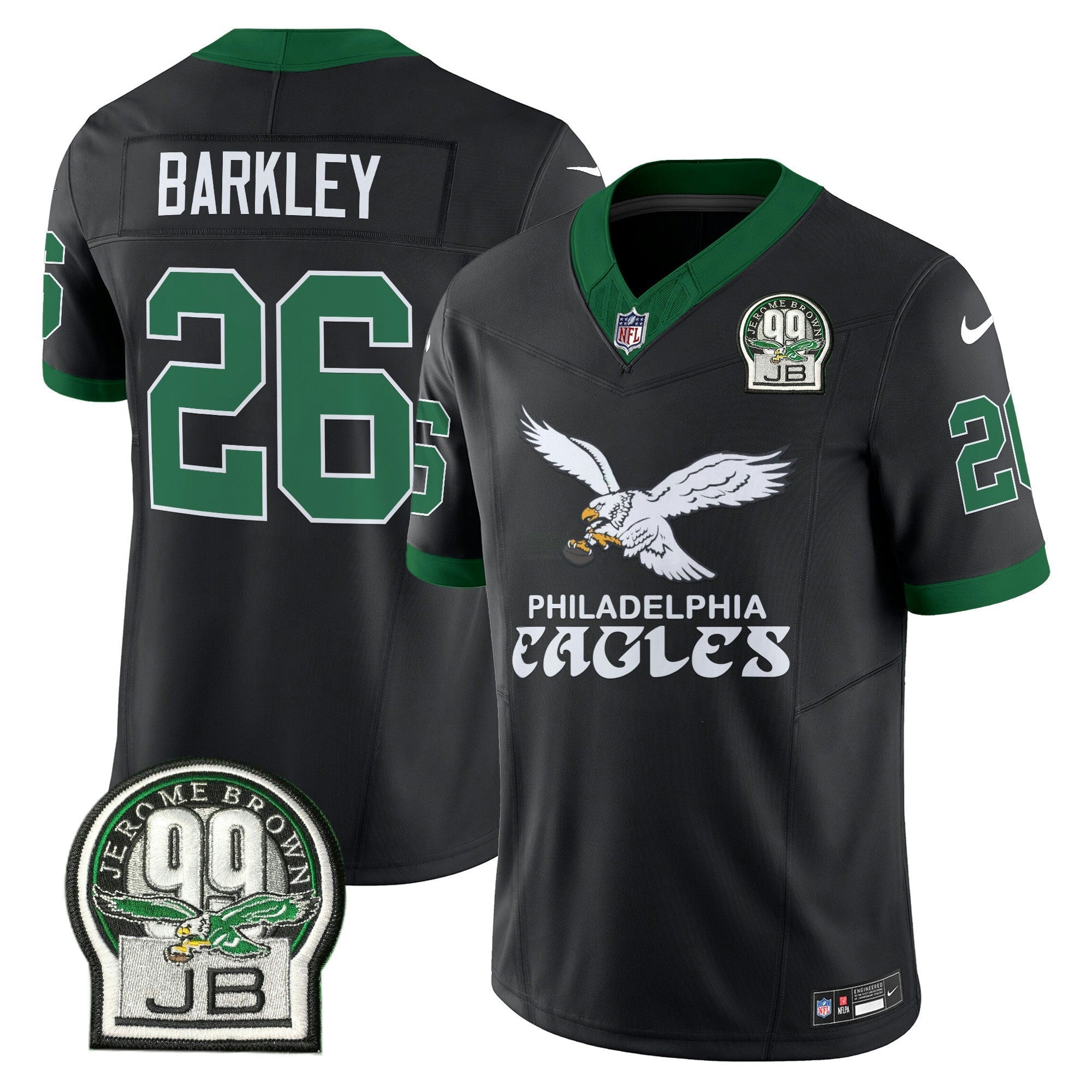 Camisa NFL Men’s Kelly Green Vapor Limited Jersey V5