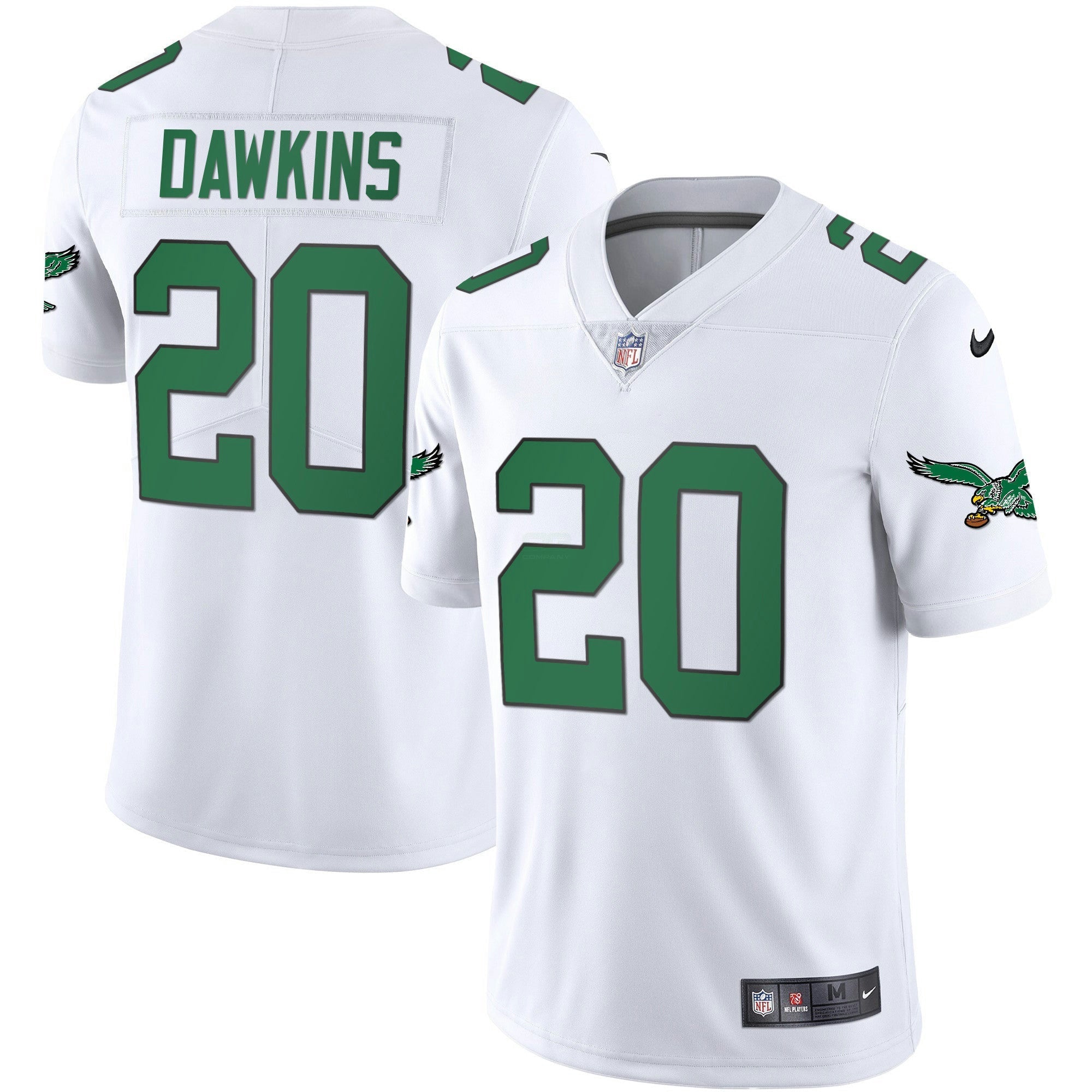 Camisa NFL Men’s Kelly Green Vapor Throwback 90s Jersey