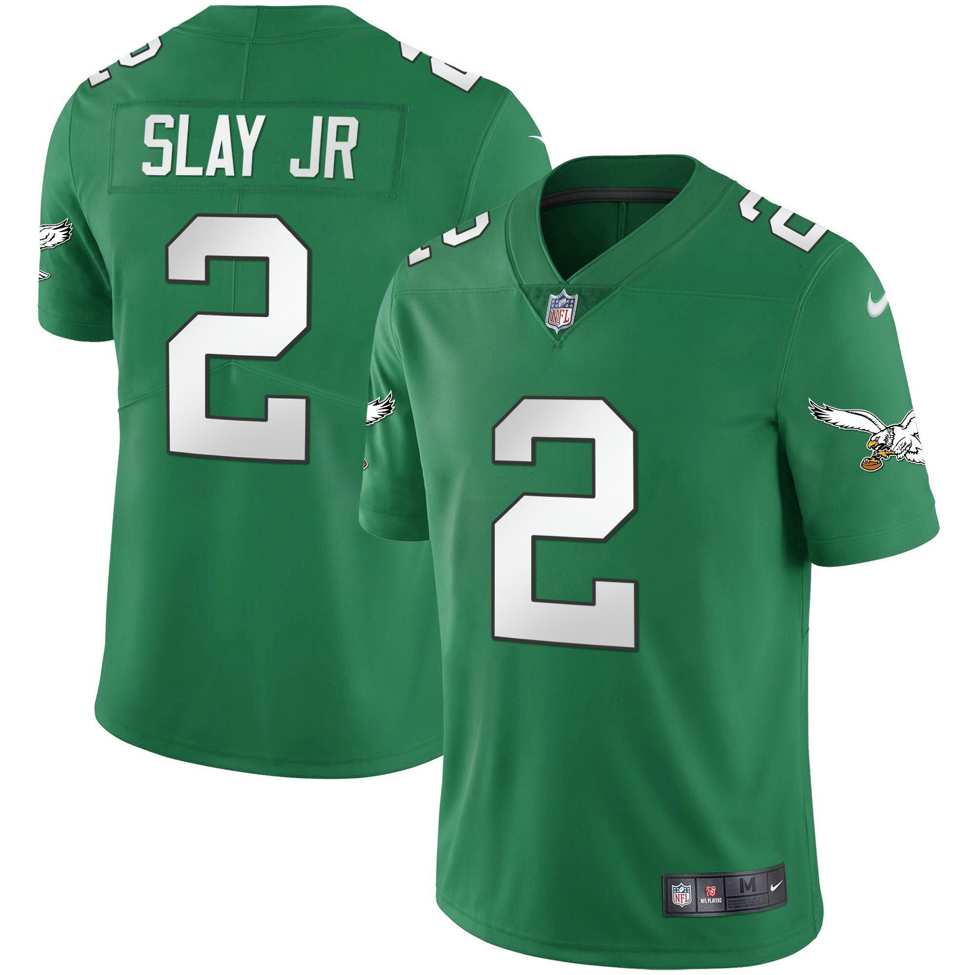 Camisa NFL Men’s Kelly Green Vapor Throwback 90s Jersey