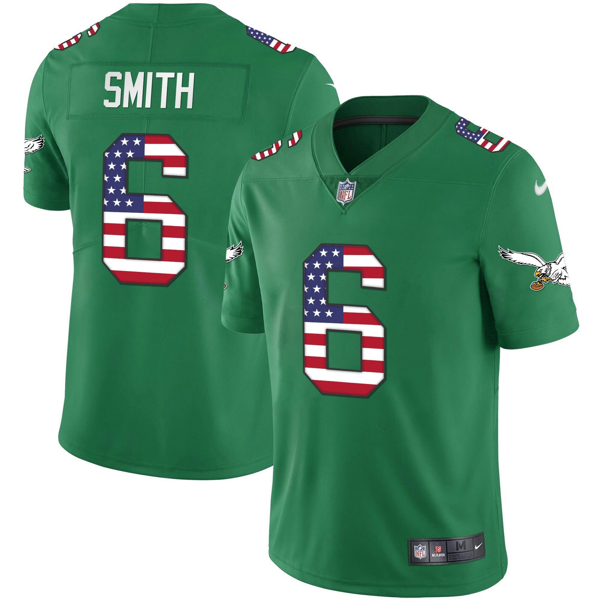 Camisa NFL Men’s Kelly Verde Dourada Flag Vapor Jersey