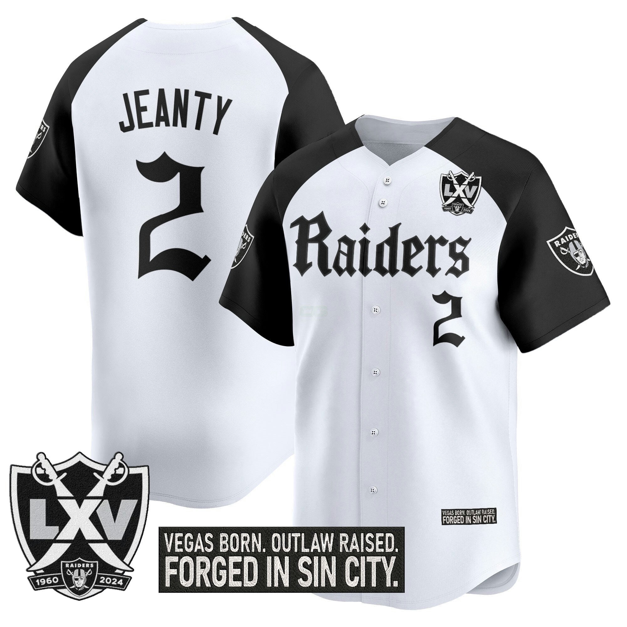 Camisa NFL Men’s Las Vegas ‘Gothic Sin City Shadows Edition’ Vapor Jersey