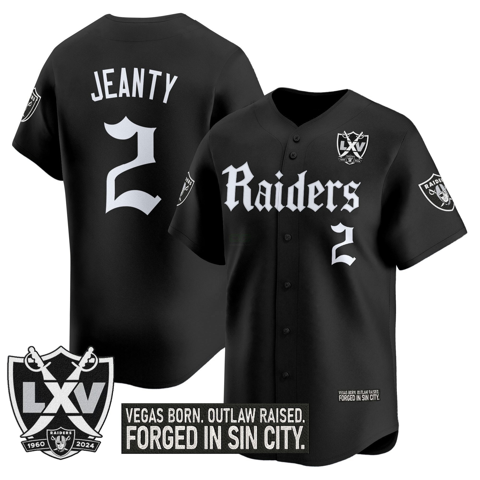 Camisa NFL Men’s Las Vegas ‘Gothic Sin City Shadows Edition’ Vapor Jersey