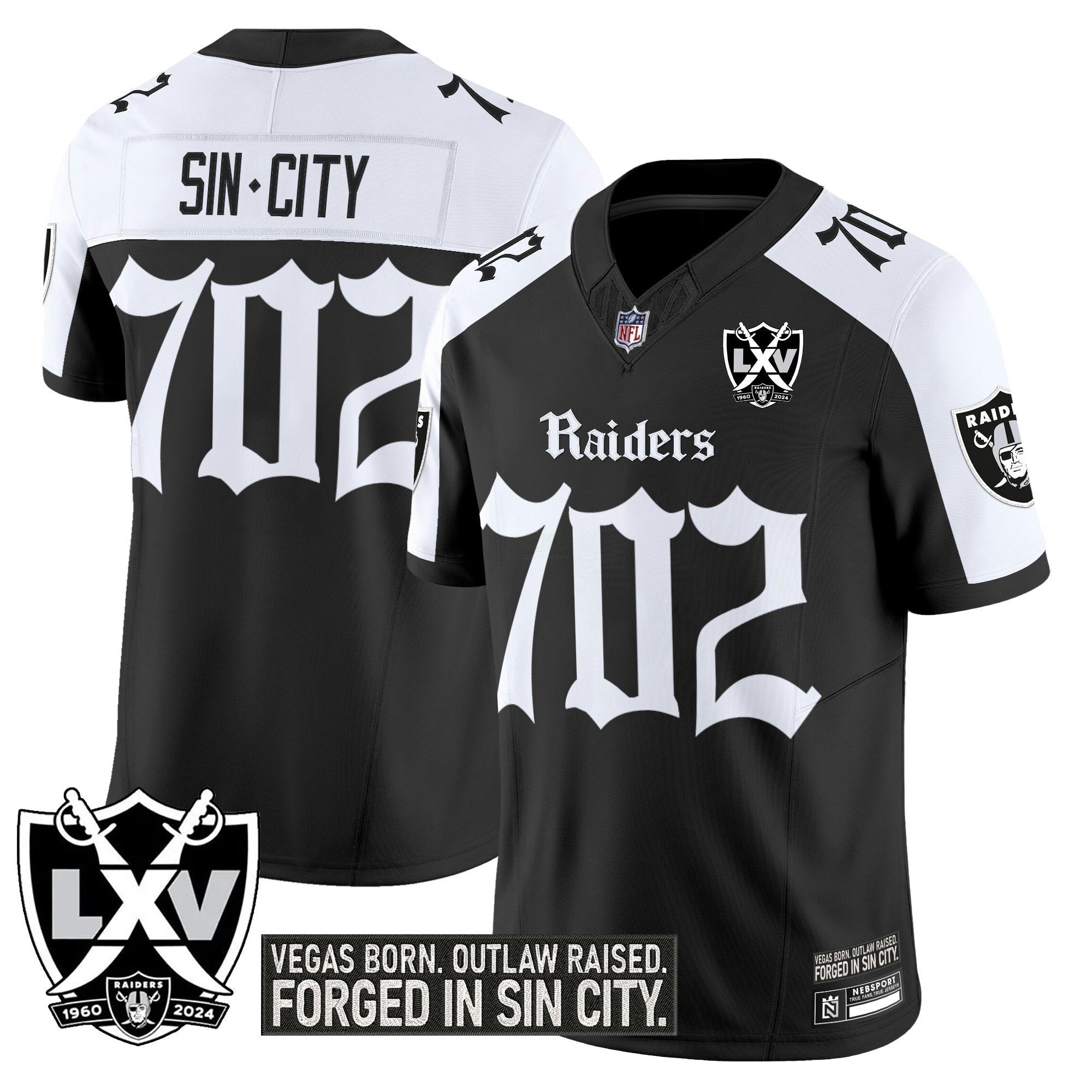 Camisa NFL Men’s Las Vegas ‘Gothic Sin City Shadows Edition’ Vapor Limited Jersey