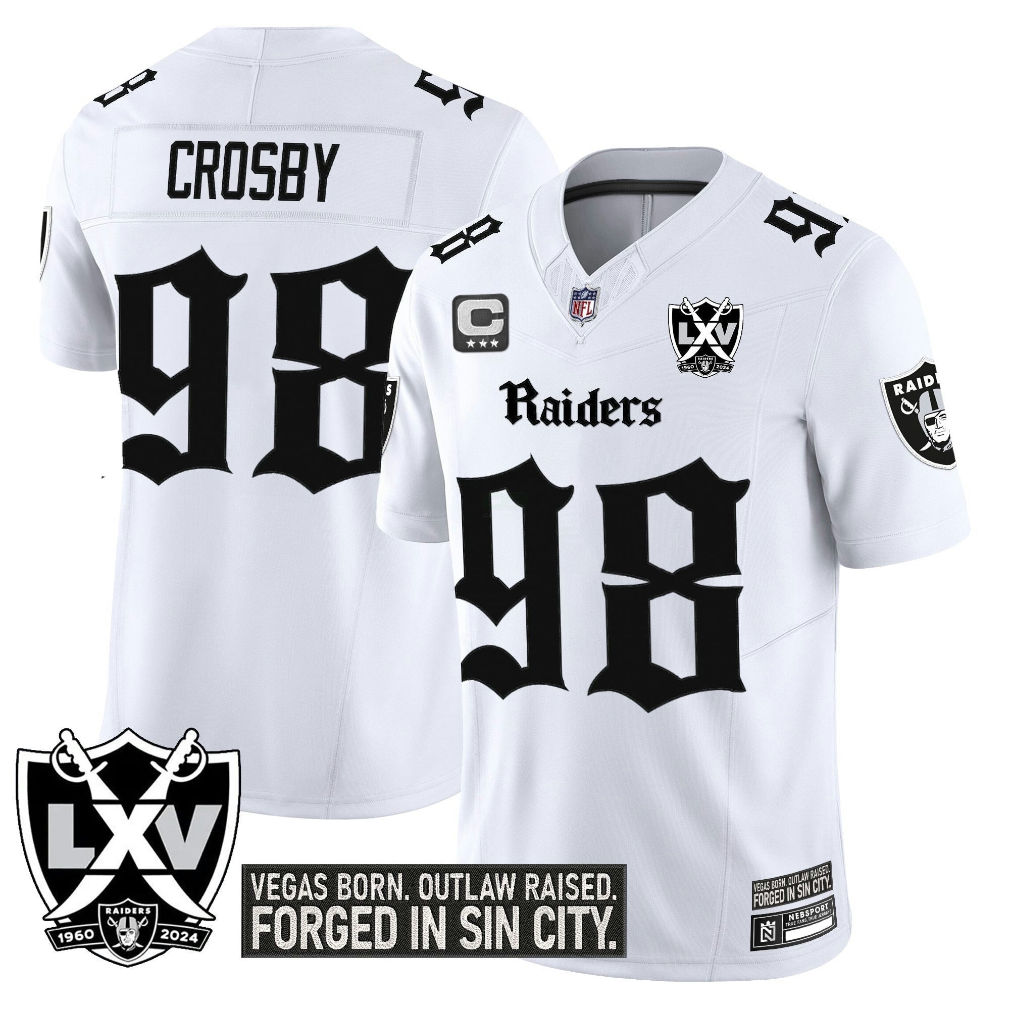 Camisa NFL Men’s Las Vegas ‘Gothic Sin City Shadows Edition’ Vapor Limited Jersey