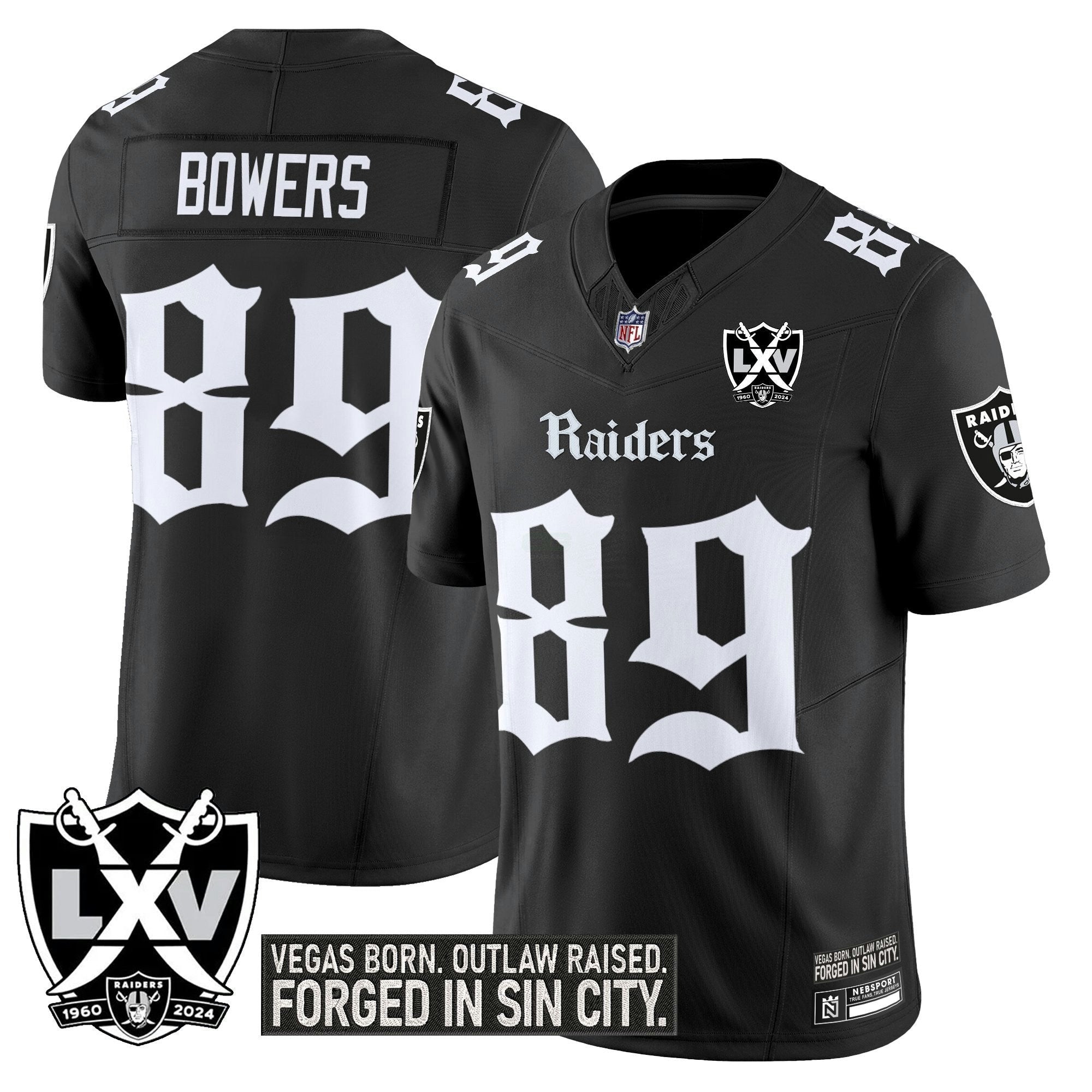 Camisa NFL Men’s Las Vegas ‘Gothic Sin City Shadows Edition’ Vapor Limited Jersey