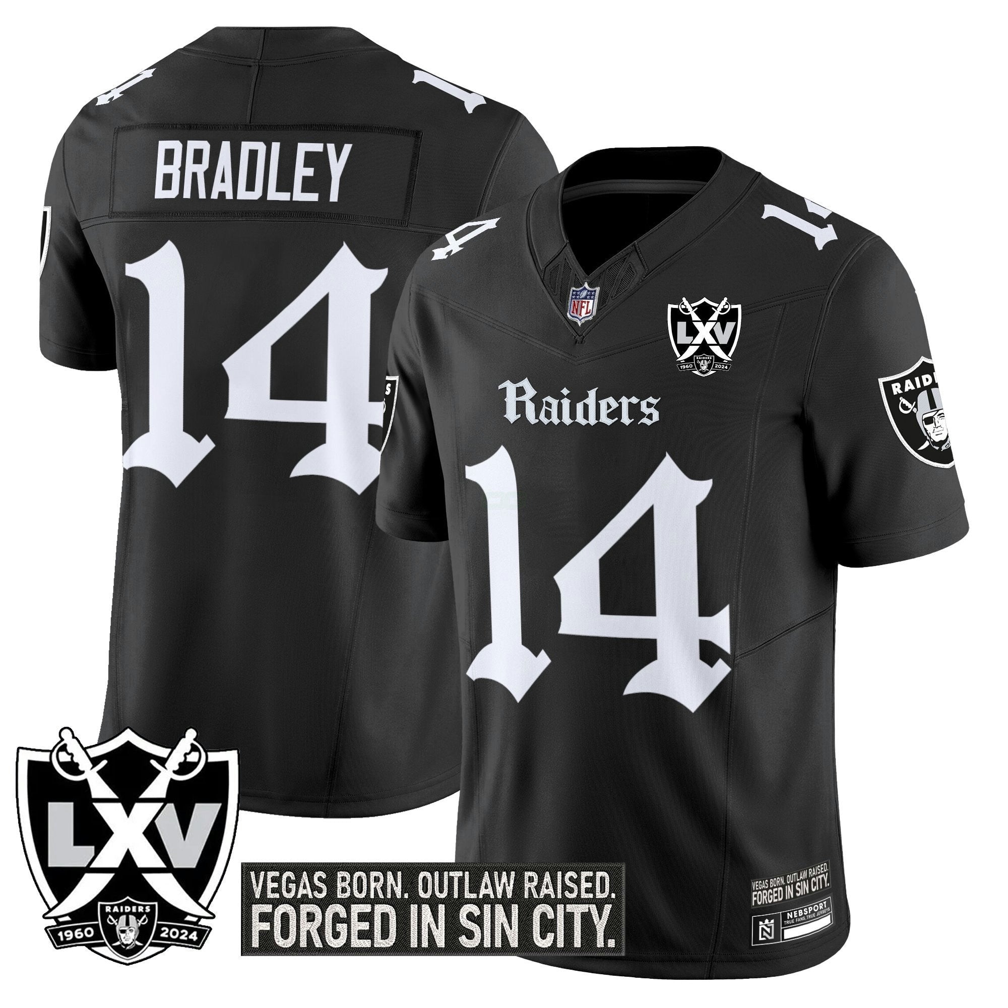 Camisa NFL Men’s Las Vegas ‘Gothic Sin City Shadows Edition’ Vapor Limited Jersey
