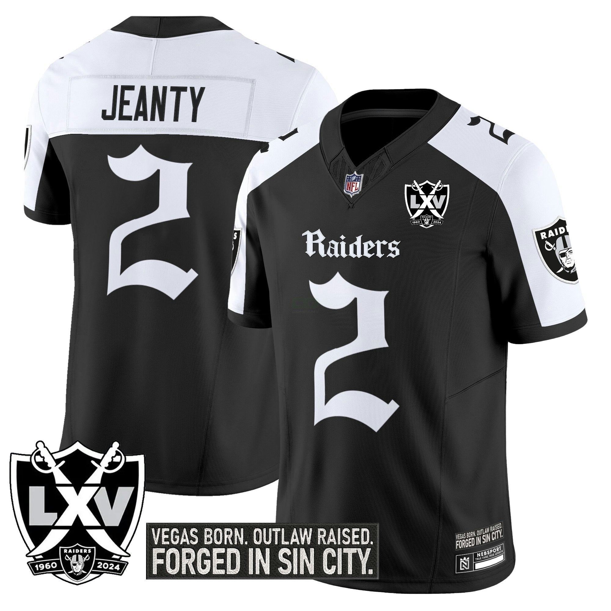 Camisa NFL Men’s Las Vegas ‘Gothic Sin City Shadows Edition’ Vapor Limited Jersey