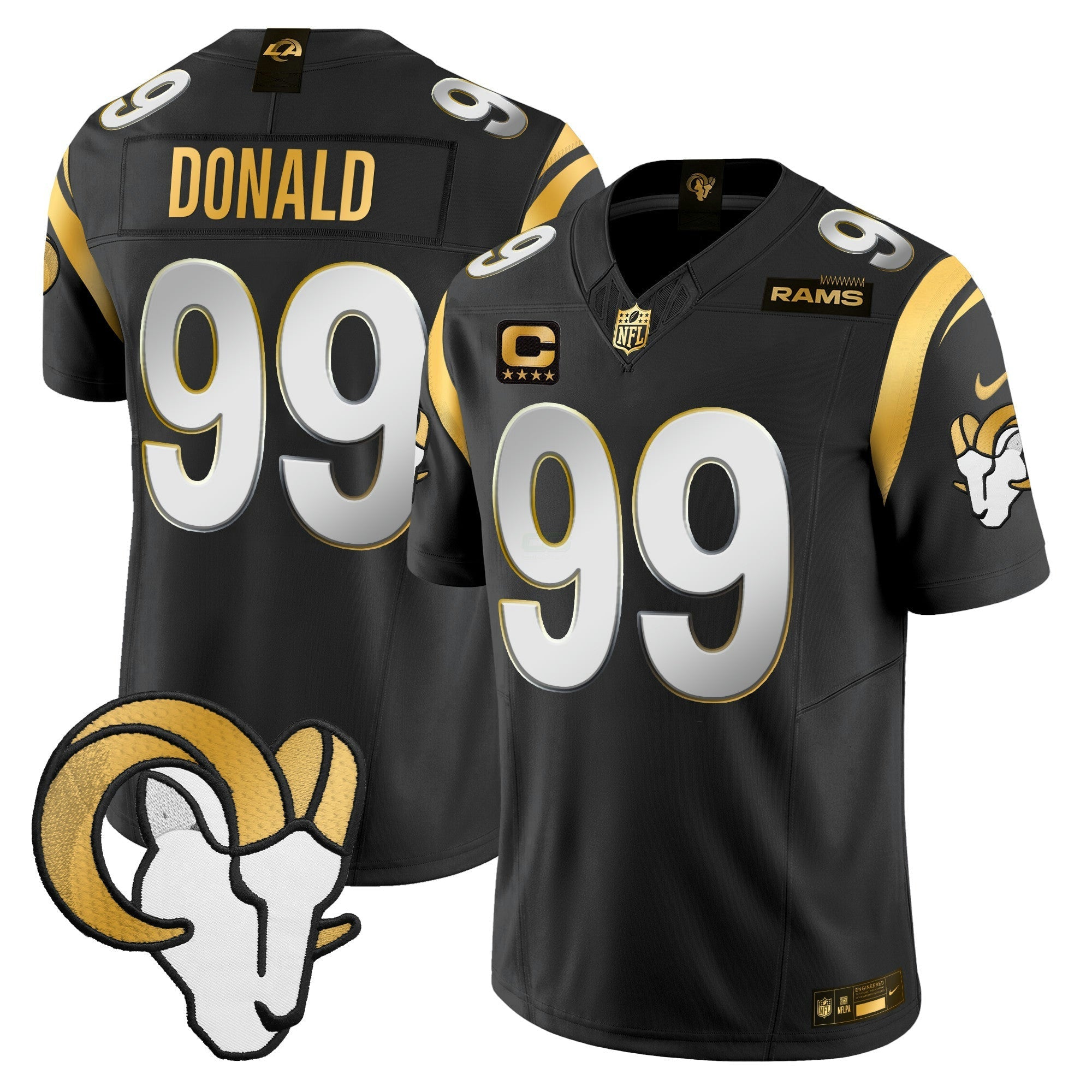 Camisa NFL Men’s Los Angeles 2024 Dourada Vapor Limited Jersey
