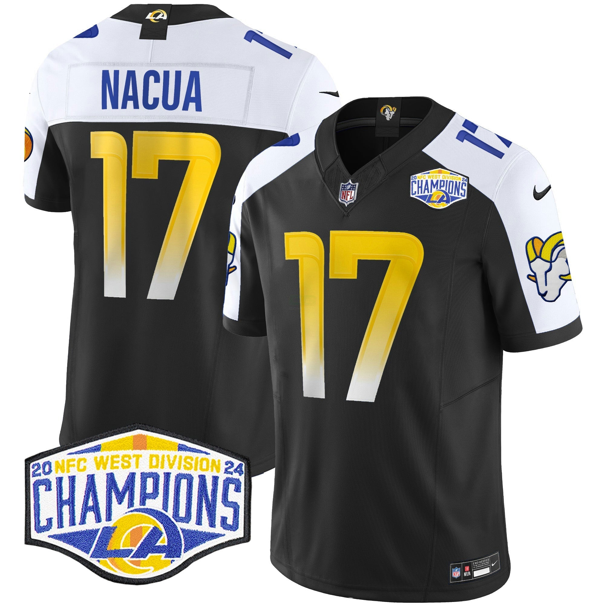 Camisa NFL Men’s Los Angeles 2024 NFC West Division Champions Vapor Limited Jersey