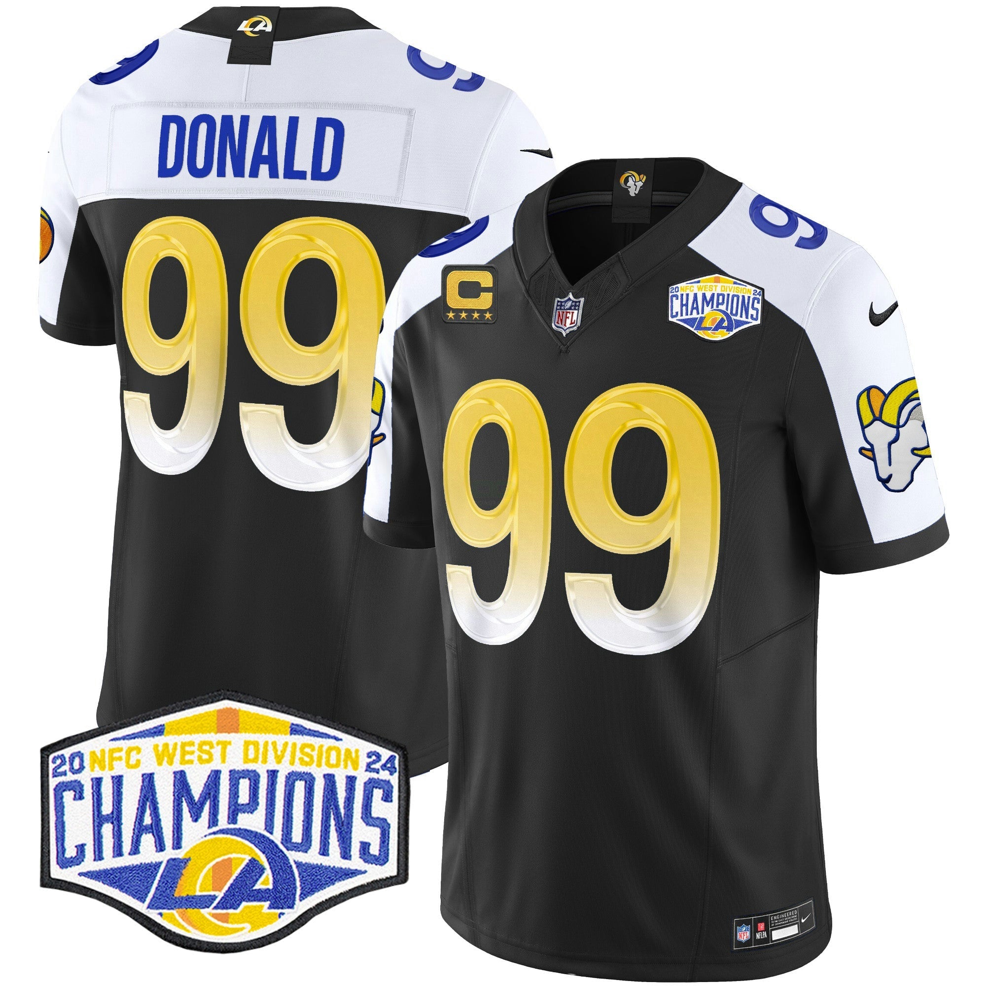 Camisa NFL Men’s Los Angeles 2024 NFC West Division Champions Vapor Limited Jersey
