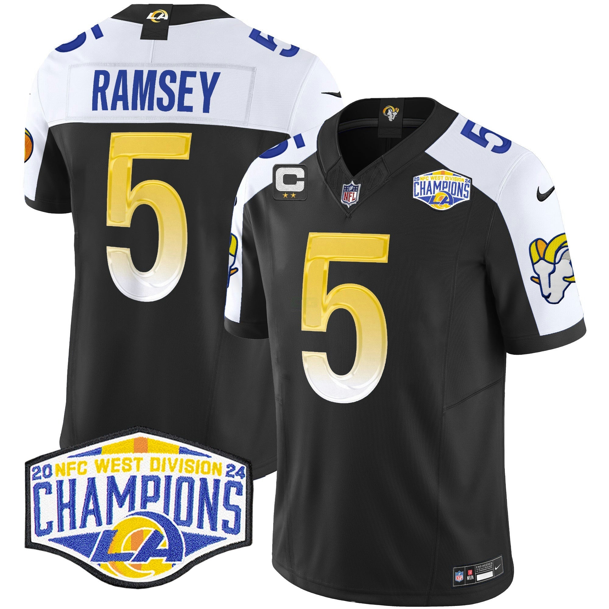 Camisa NFL Men’s Los Angeles 2024 NFC West Division Champions Vapor Limited Jersey