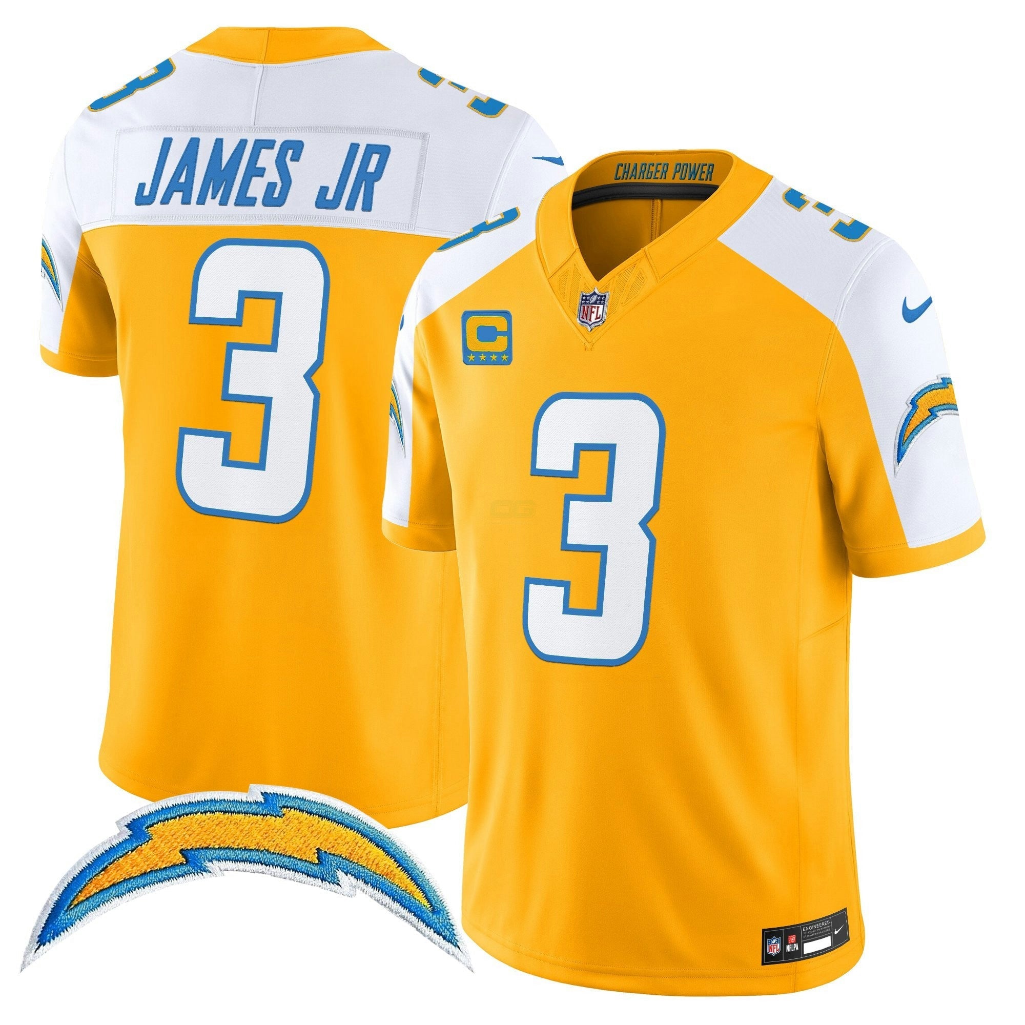 Camisa NFL Men’s Los Angeles 2025 Alternativa Charger Power Vapor Limited Jersey