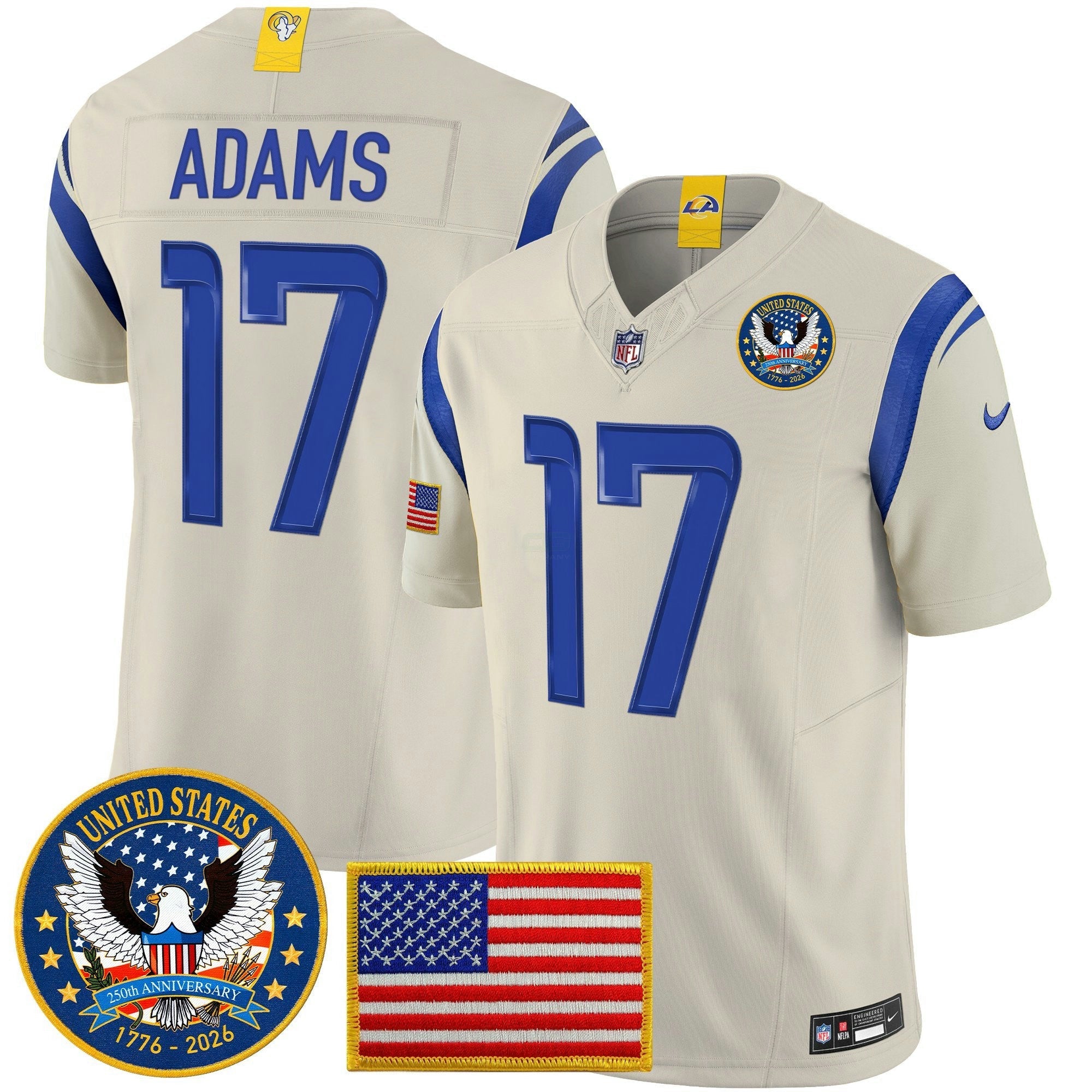 Camisa NFL Men’s Los Angeles 2025 “United States 250th Anniversary Patch” Vapor Limited Jersey