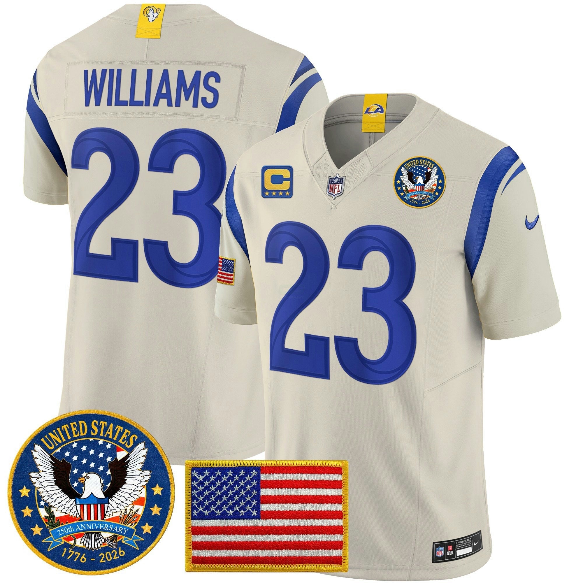 Camisa NFL Men’s Los Angeles 2025 “United States 250th Anniversary Patch” Vapor Limited Jersey