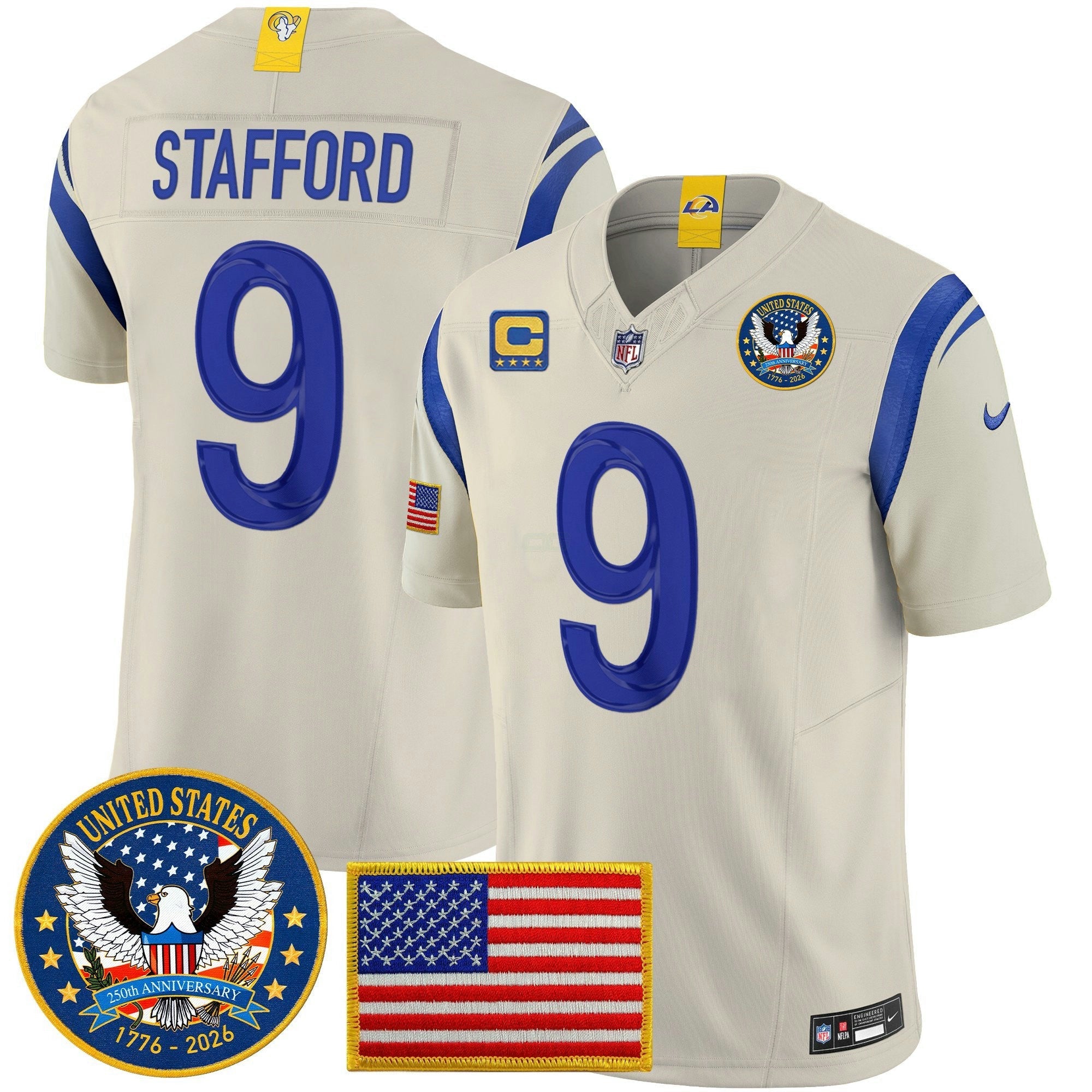 Camisa NFL Men’s Los Angeles 2025 “United States 250th Anniversary Patch” Vapor Limited Jersey